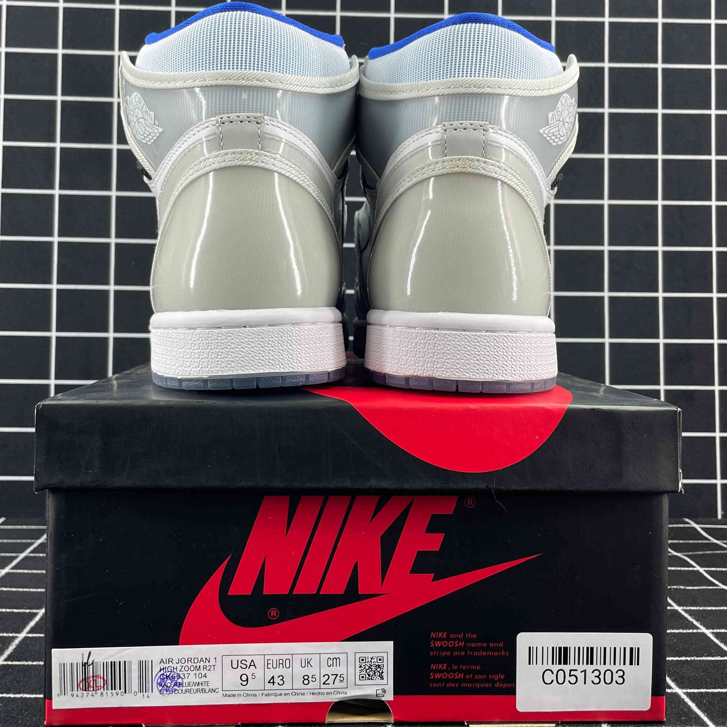 Jordan 1 Retro High Zoom White Racer Blue Replica
