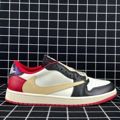 Travis Scott x Air Jordan 1 TS White Black University Red Replica