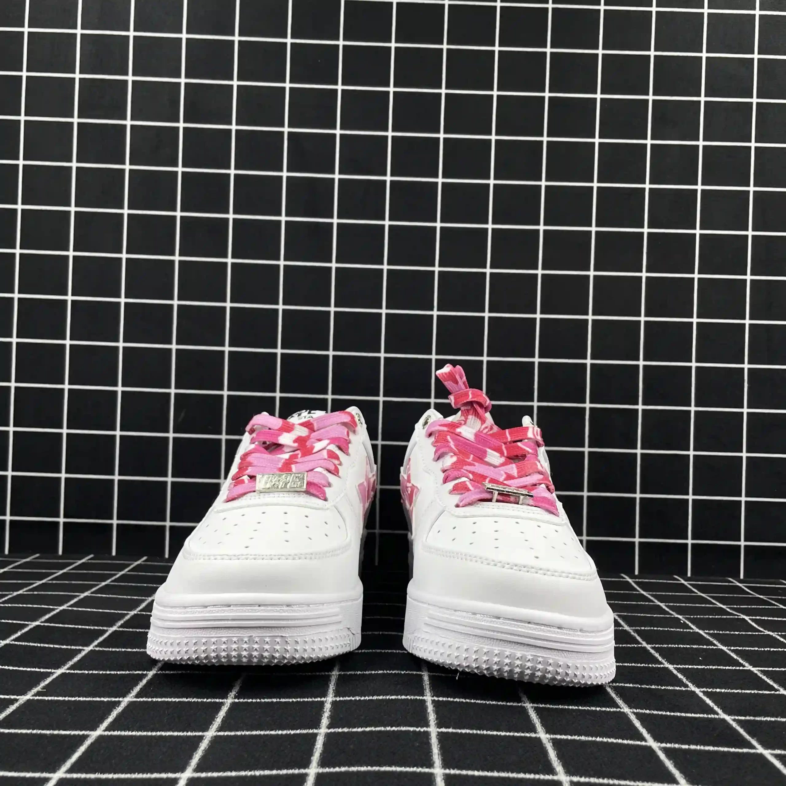 A Bathing Ape Bape Sta Low White ABC Camo Pink Replica