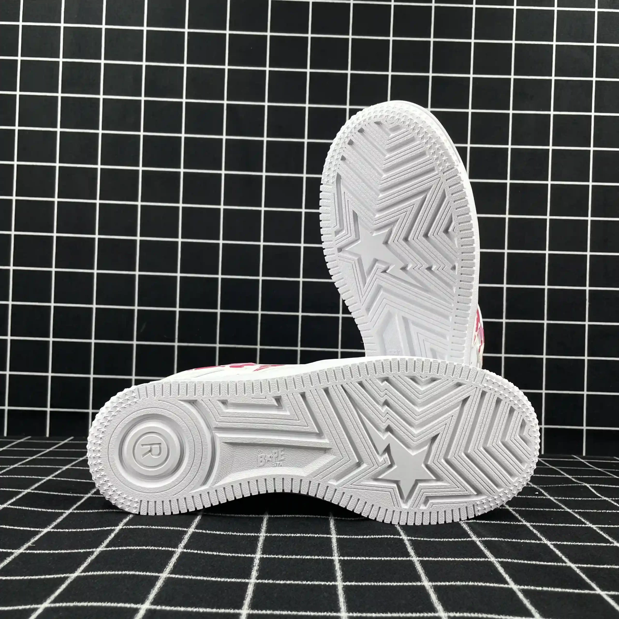 A Bathing Ape Bape Sta Low White ABC Camo Pink Replica