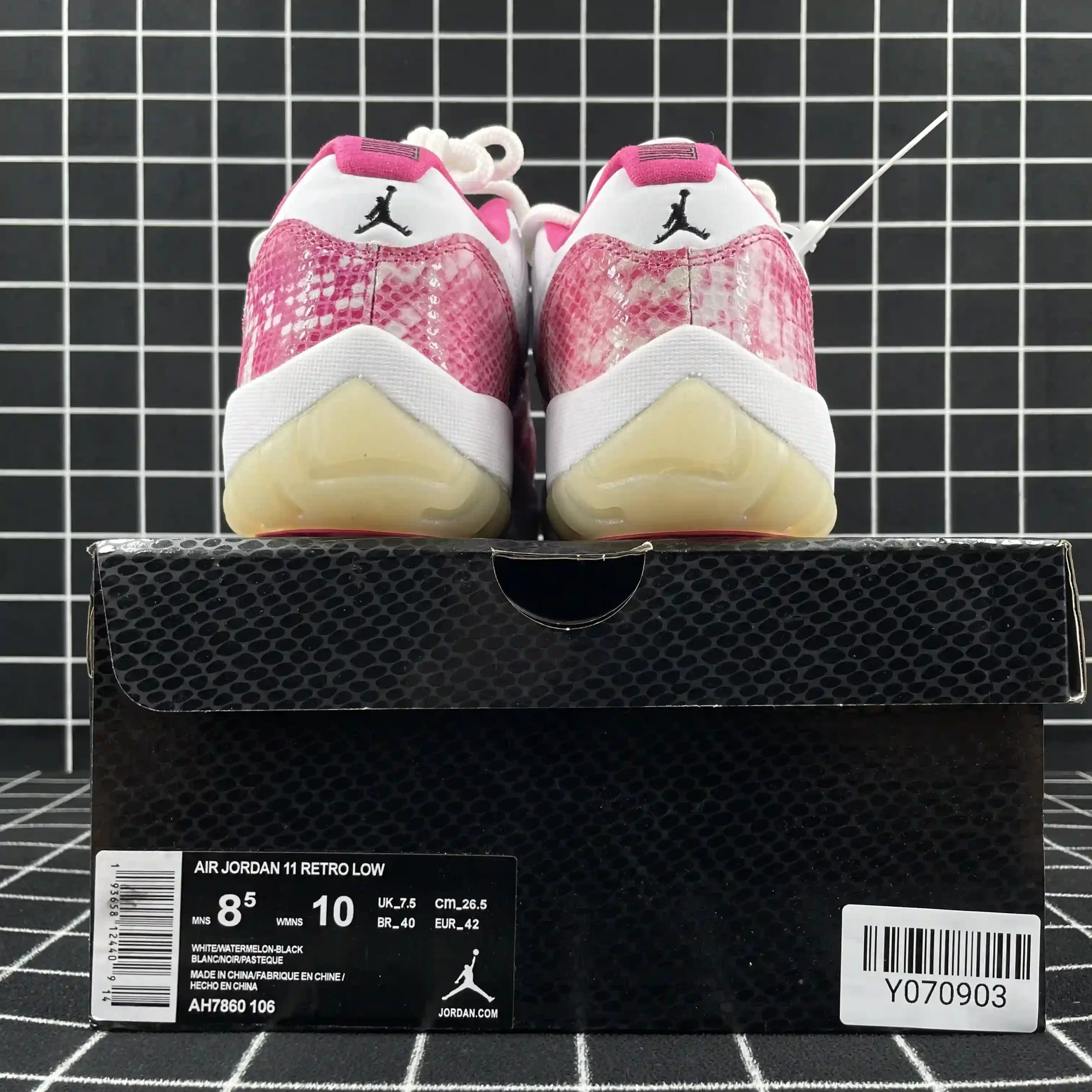 Jordan 11 Retro Low Pink Snakeskin Replica