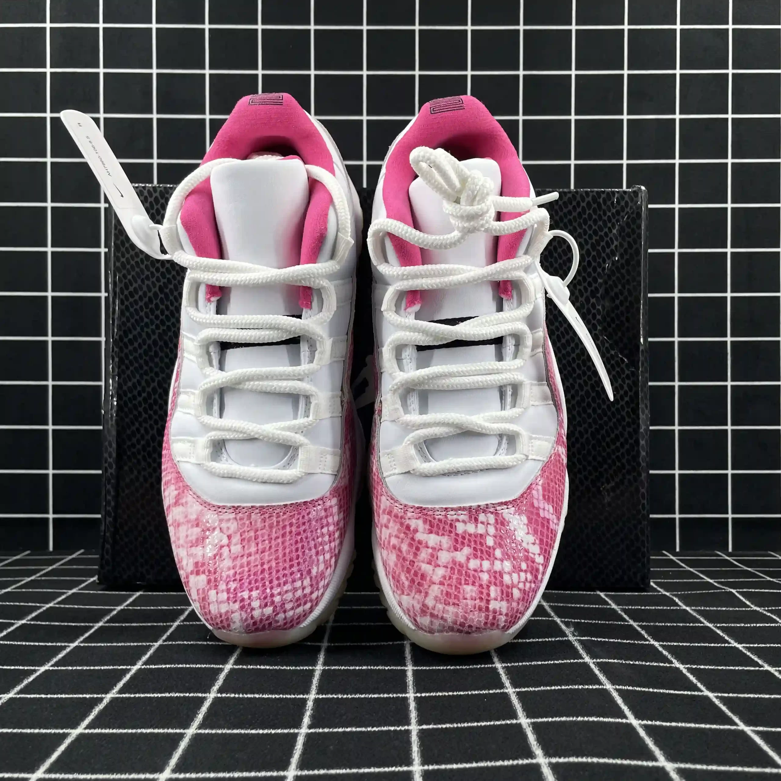 Jordan 11 Retro Low Pink Snakeskin Replica