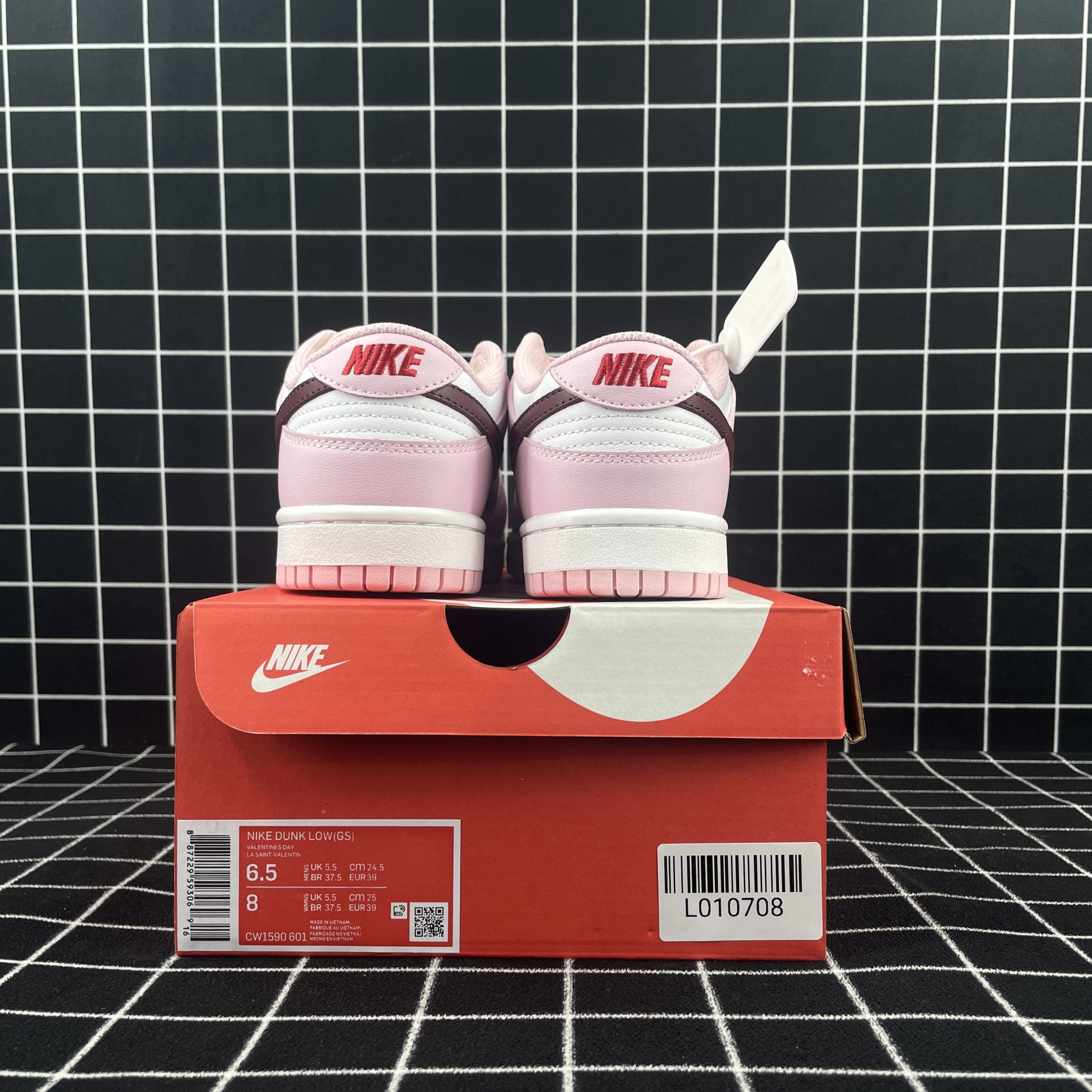 Nike Dunk Low Pink Foam Red White Replica
