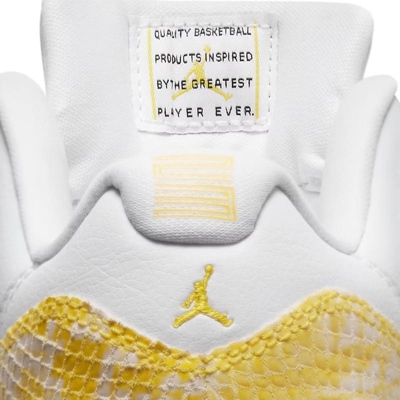 Jordan 11 Retro Low Yellow Snakeskin Replica