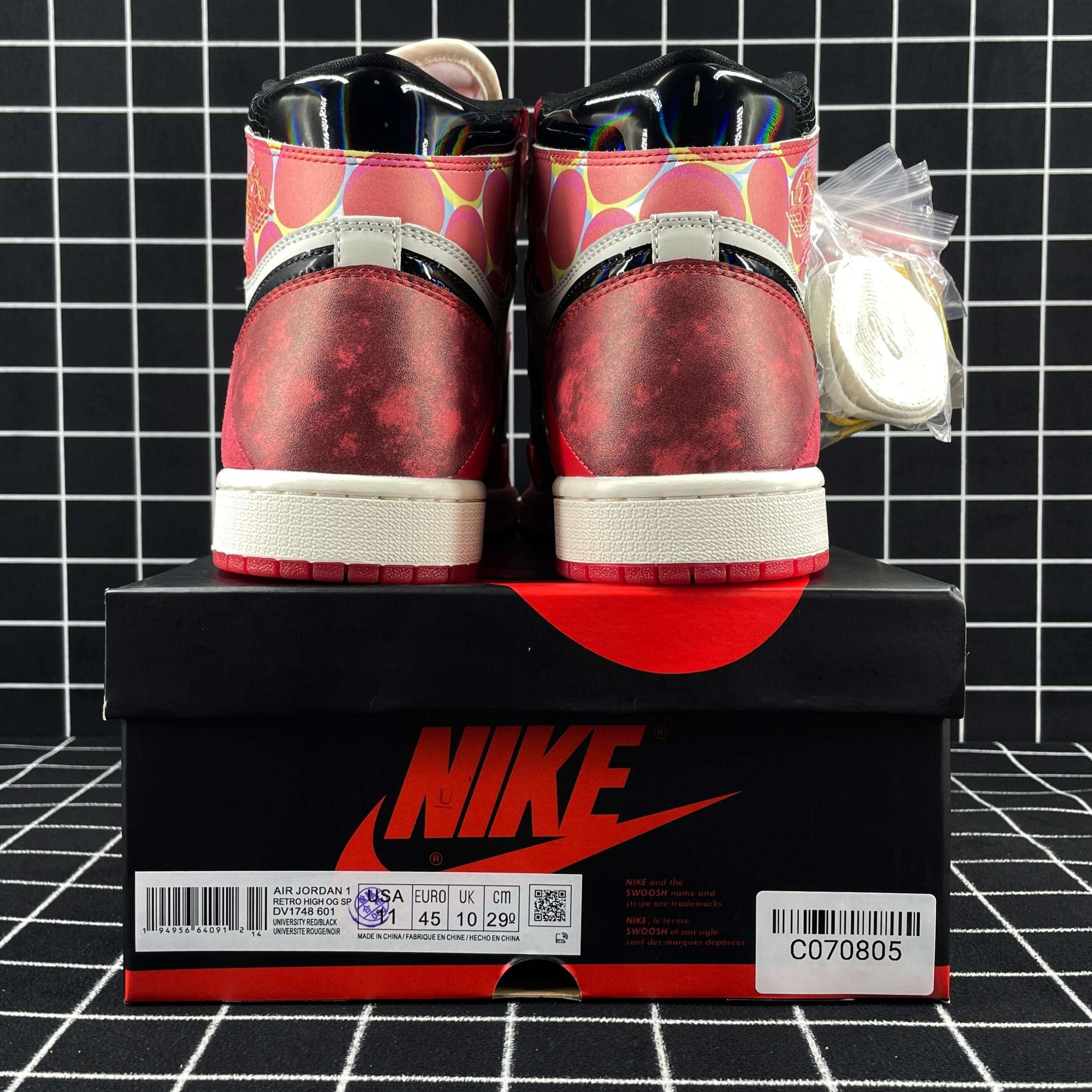 Jordan 1 High OG Spider-Man Across the Spider-Verse Replica