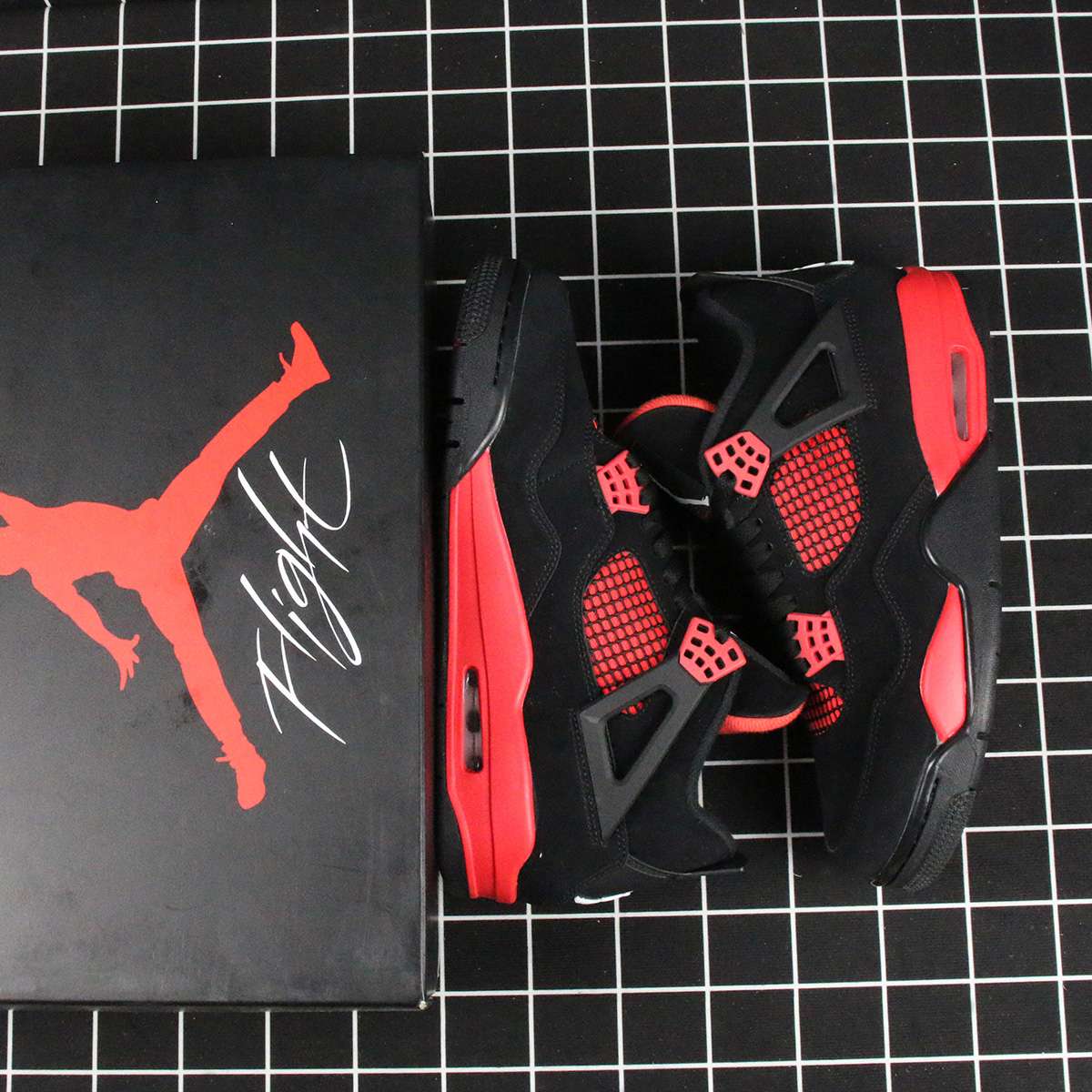 NK Air Jordan 4 Retro Red Thunder Replica