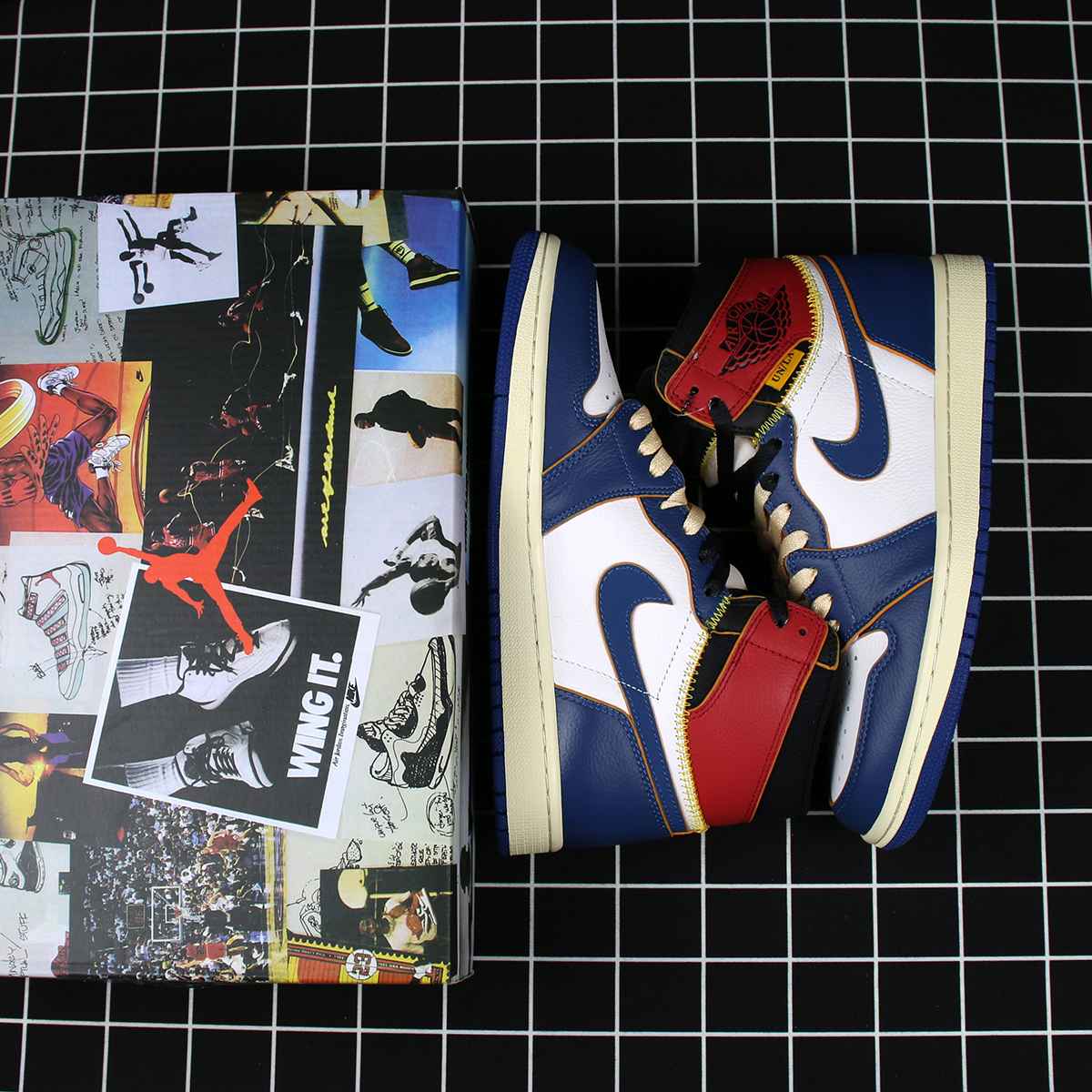 Jordan 1 Retro High Union Los Angeles Blue Toe Replica