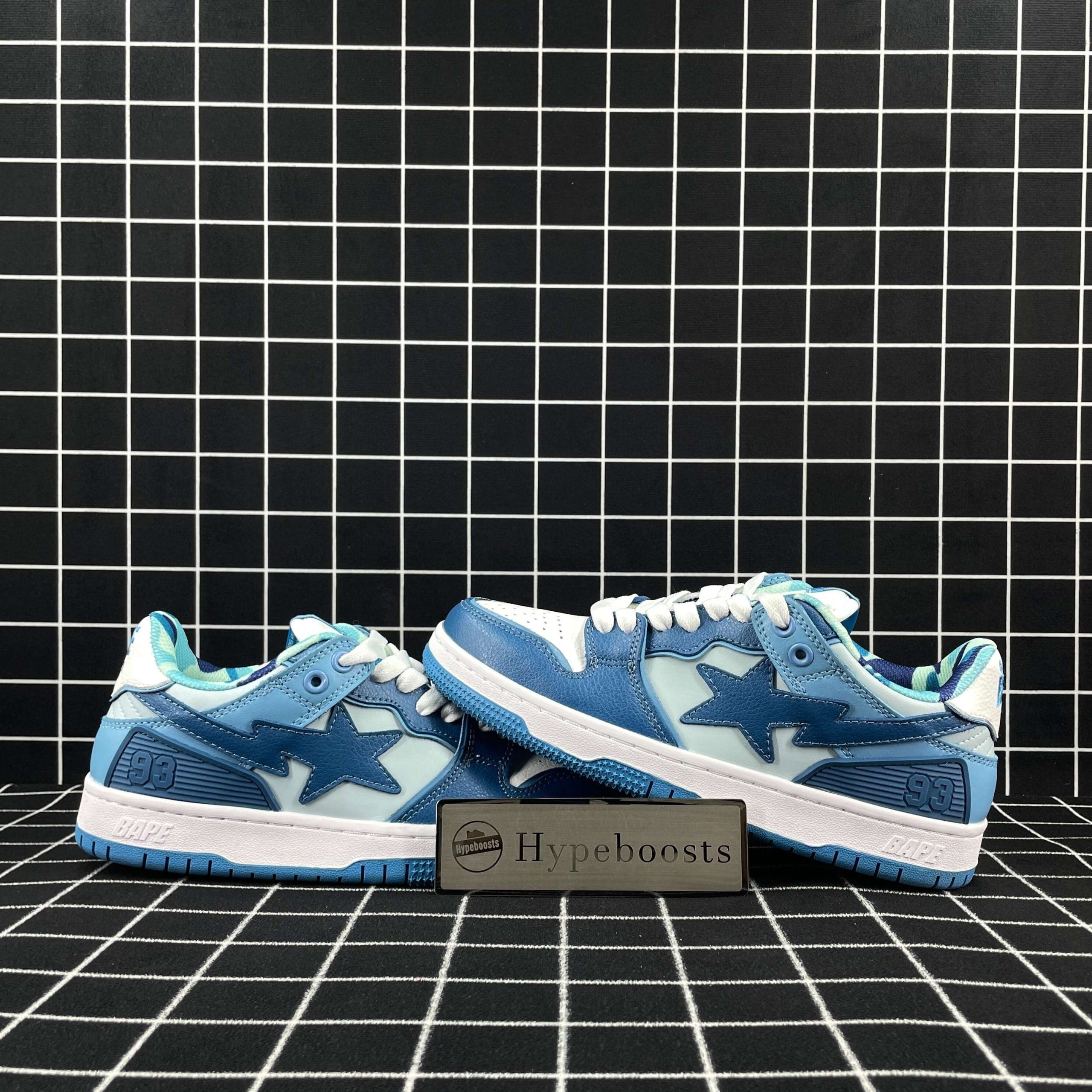 A Bathing Ape Bape Sk8 Sta ABC Camo Blue (2022) Replica