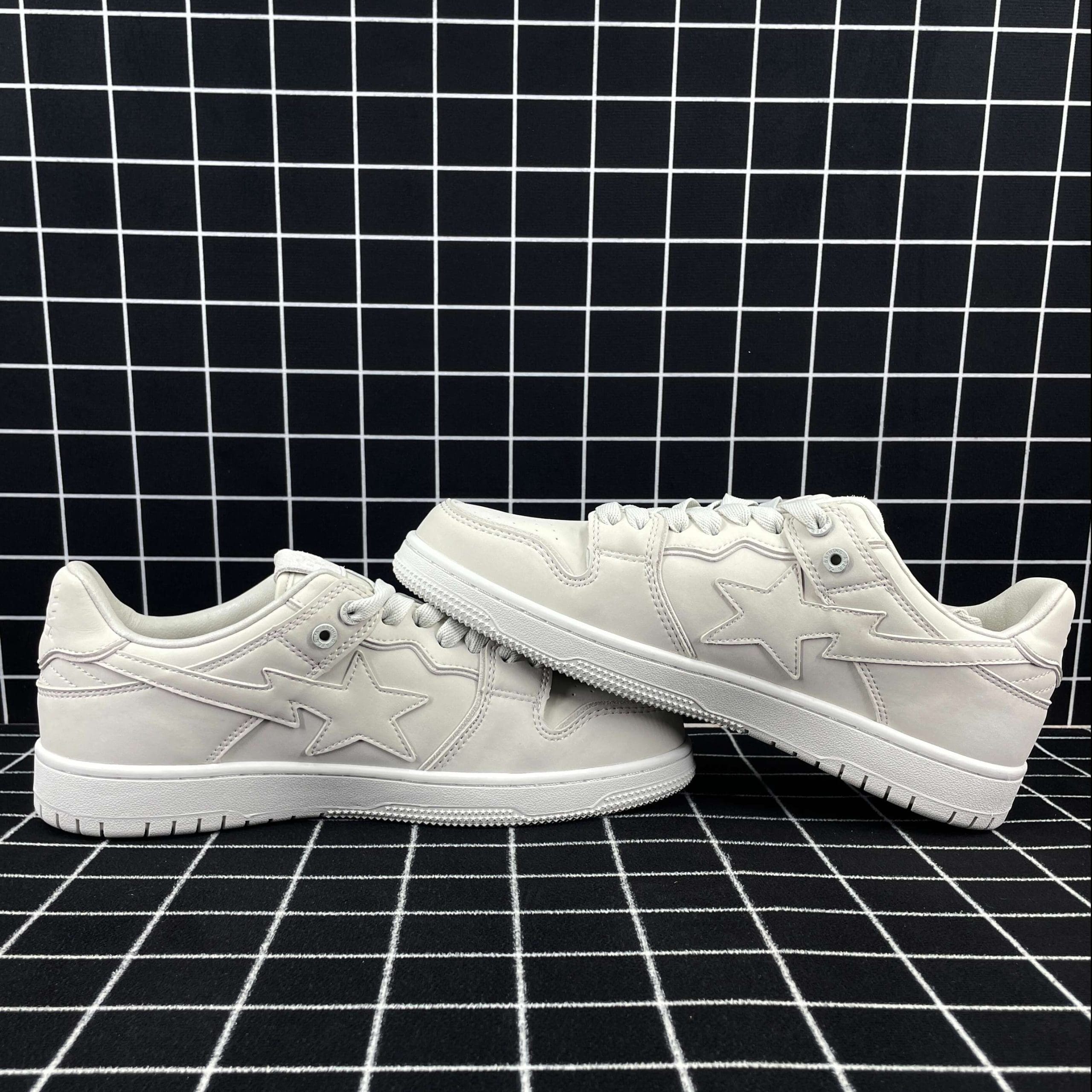 A Bathing Ape Bape Sk8 Sta Triple White Replica