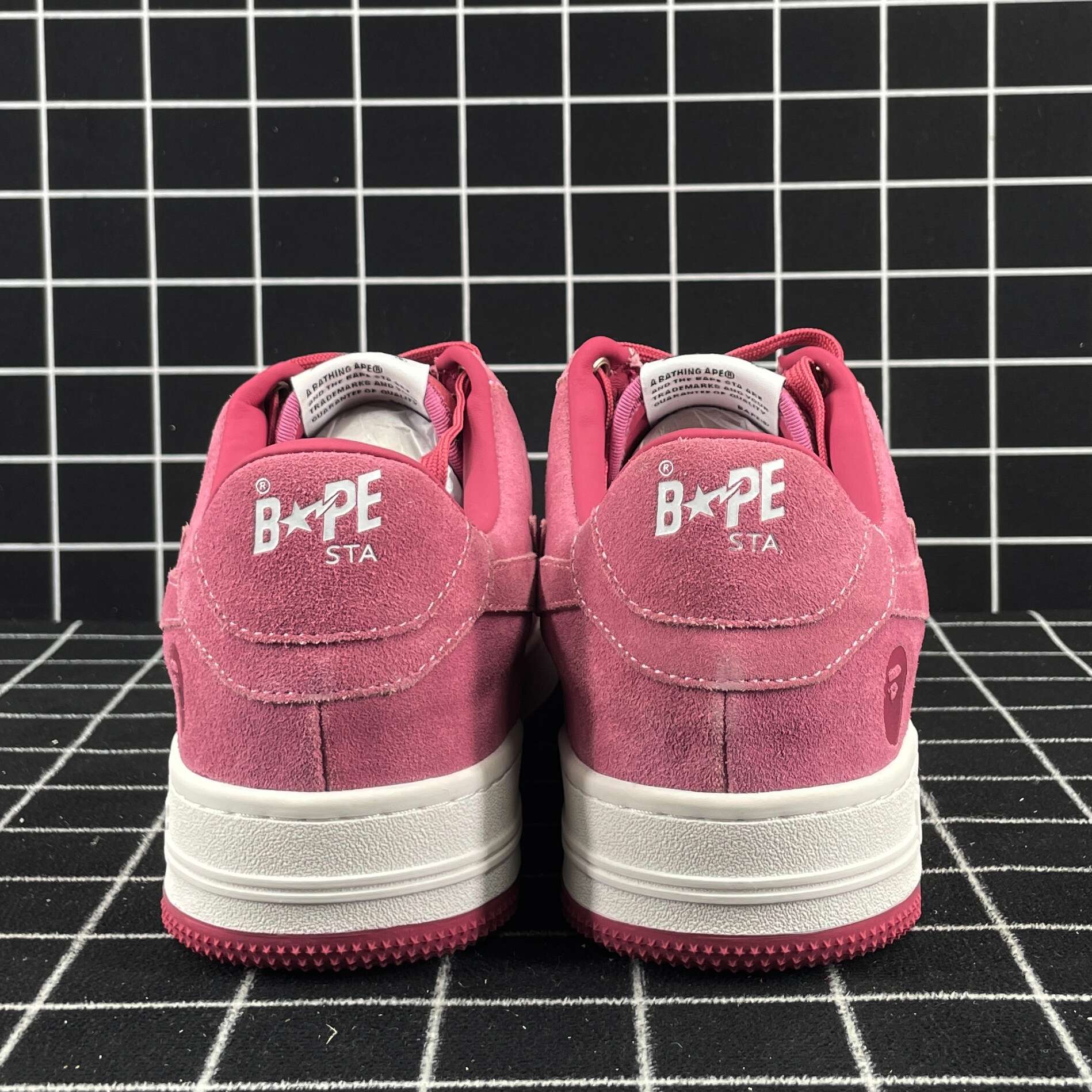 A Bathing Ape Bape Sta Pink Suede Replica
