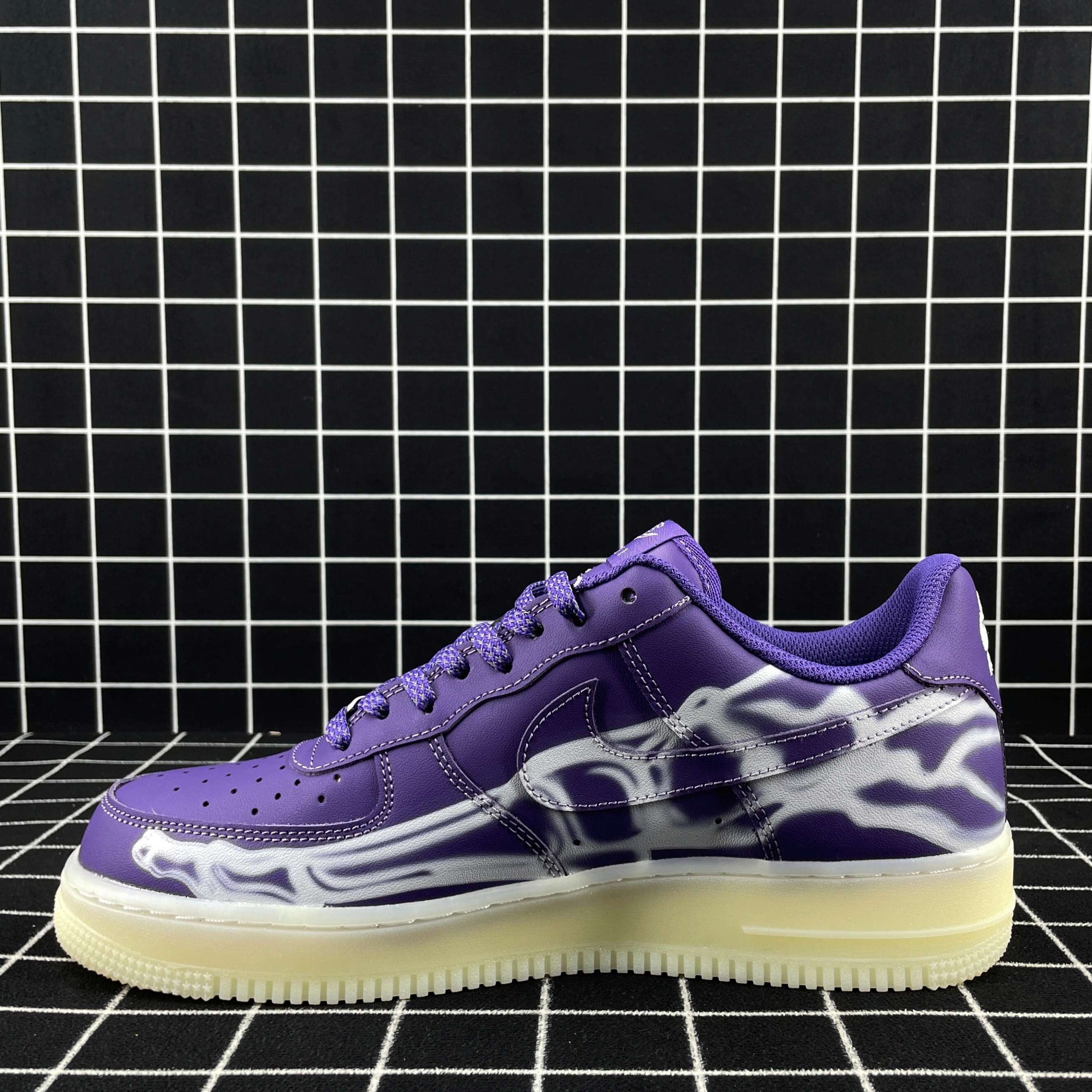 Air Force 1 Low Purple Skeleton Replica