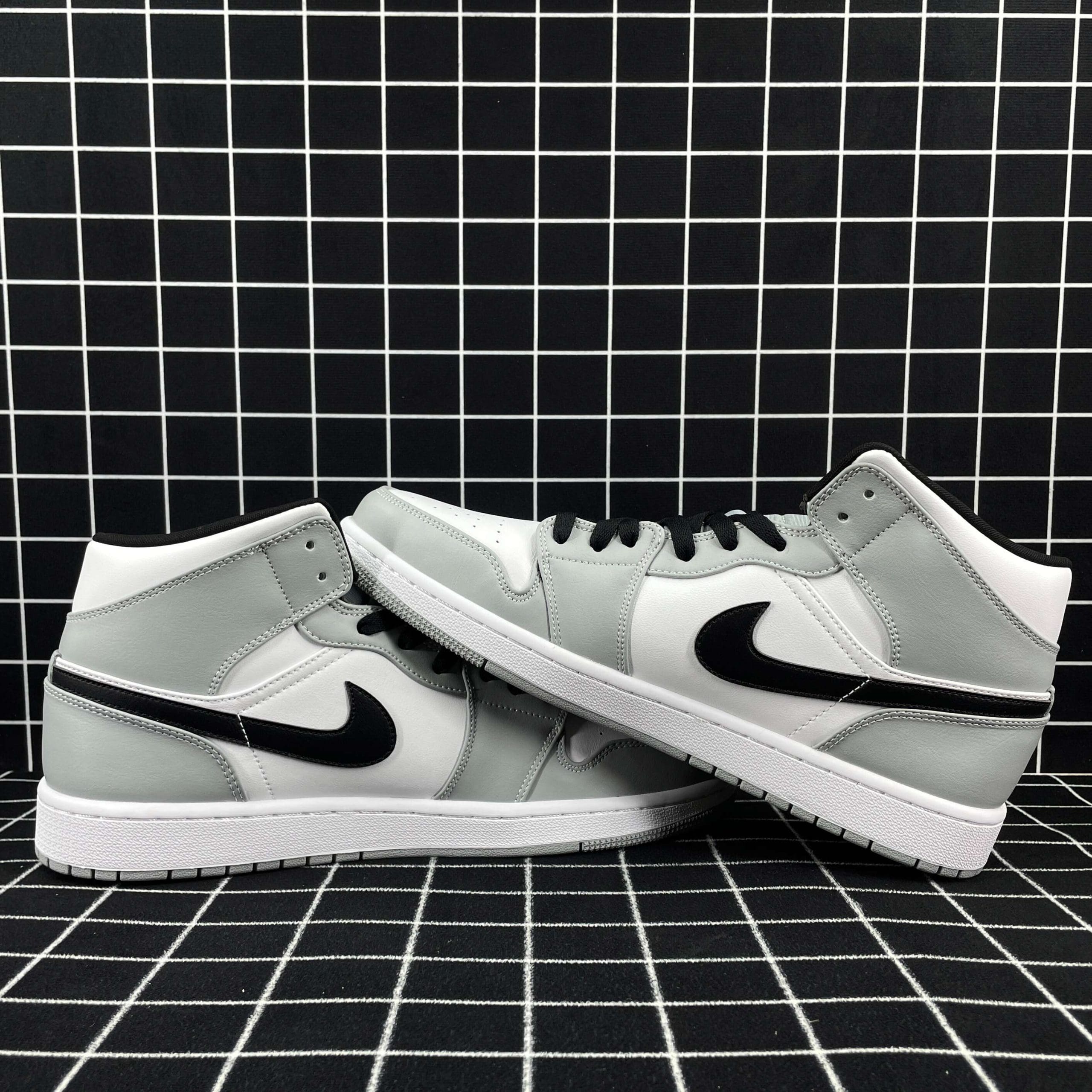 Air Jordan 1 Mid Light Smoke Grey Replica