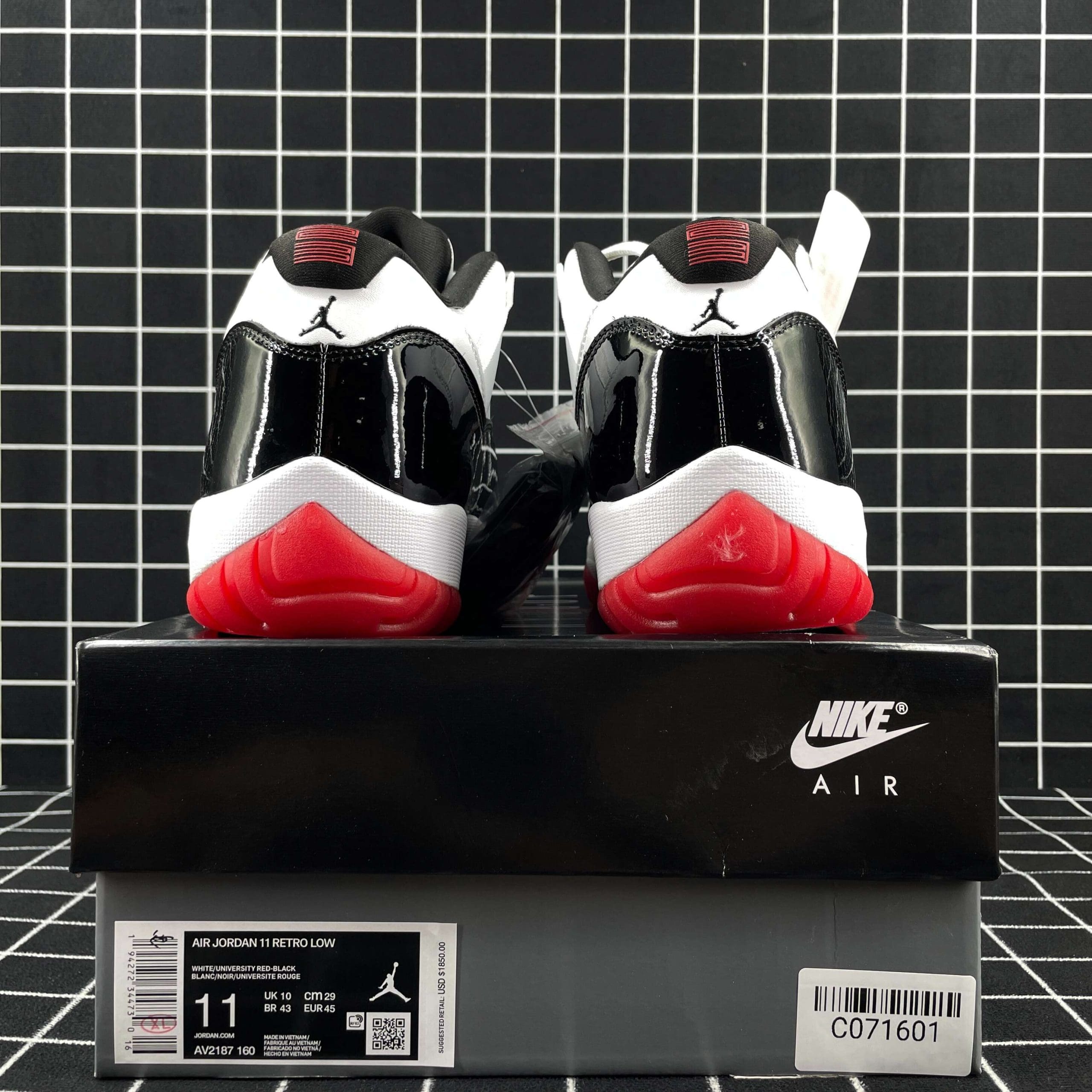 Jordan 11 Retro Low Concord Bred Replica