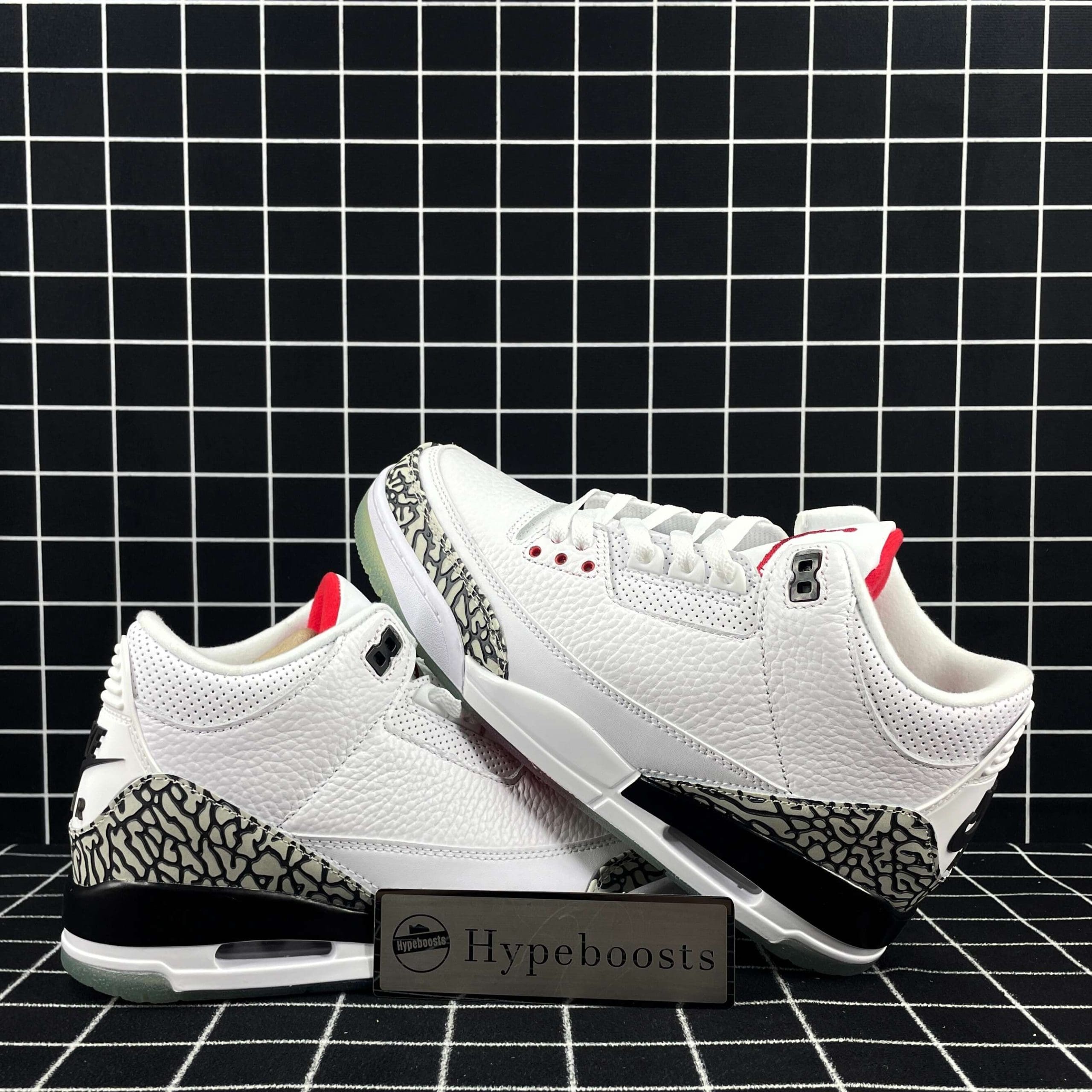 Jordan 3 Retro Free Throw Line White Cement Replica