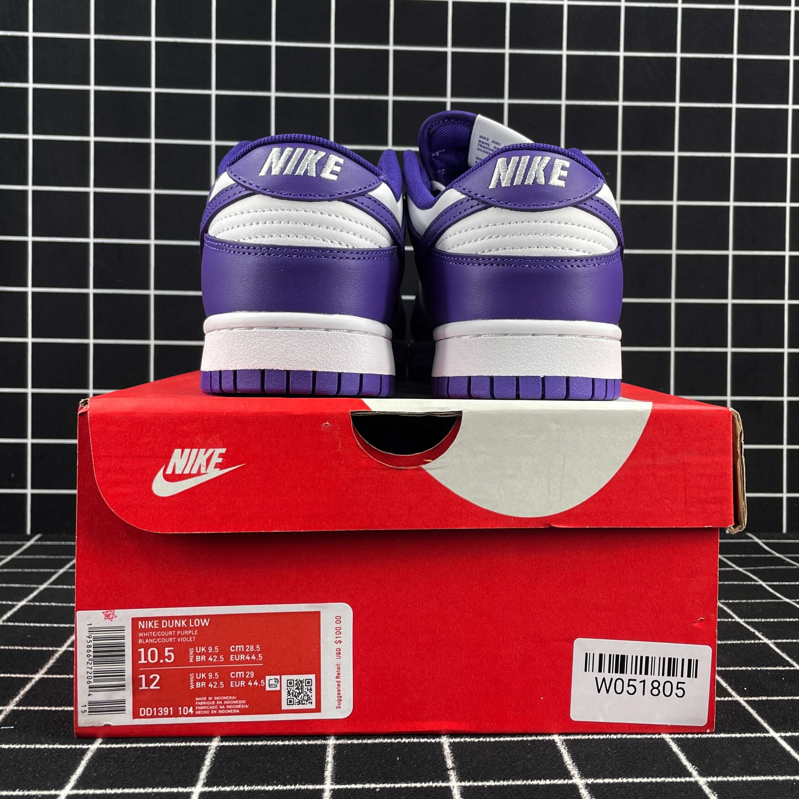 Nike Dunk Low Championship Court Purple Replica