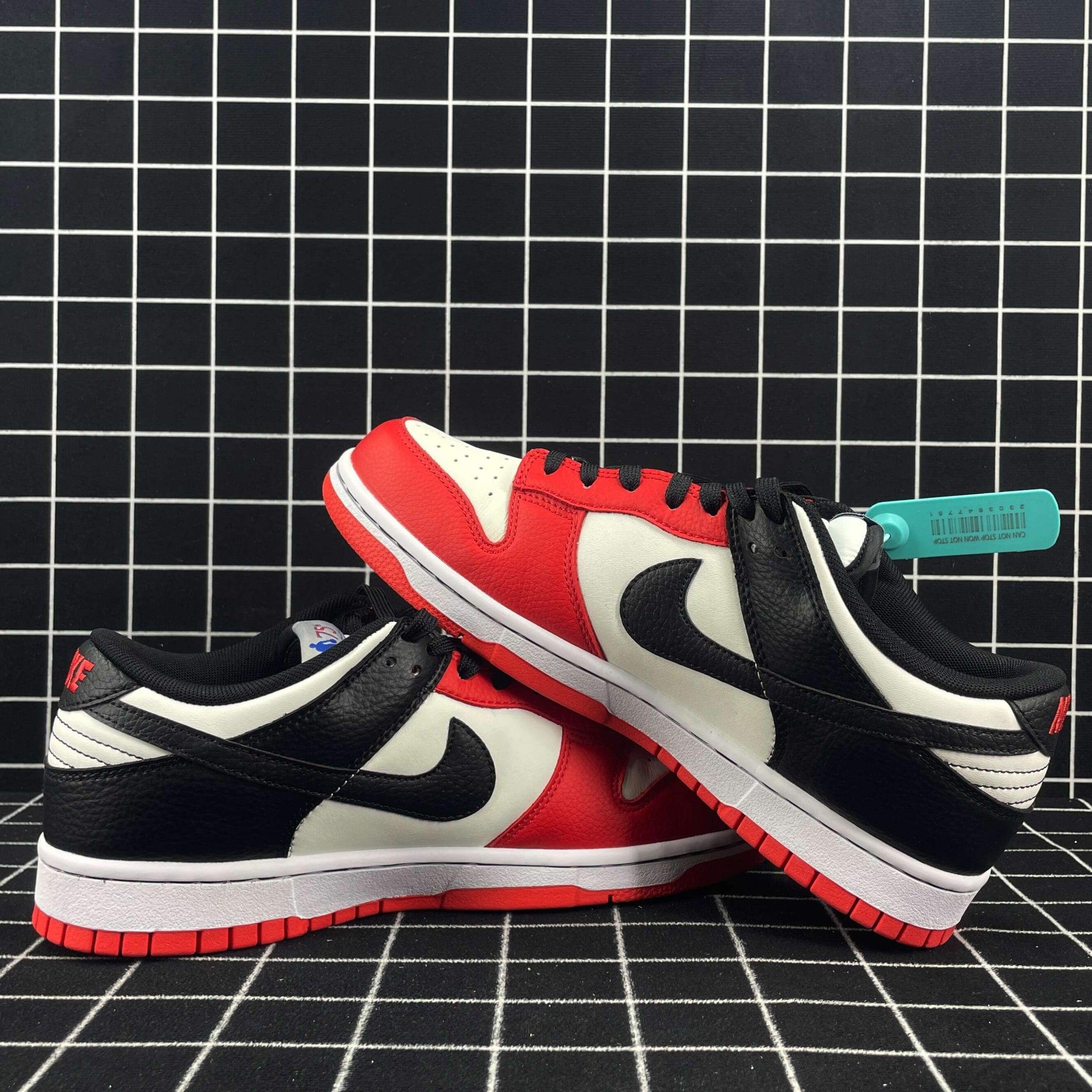 Nike Dunk Low EMB NBA 75th Anniversary Chicago Replica