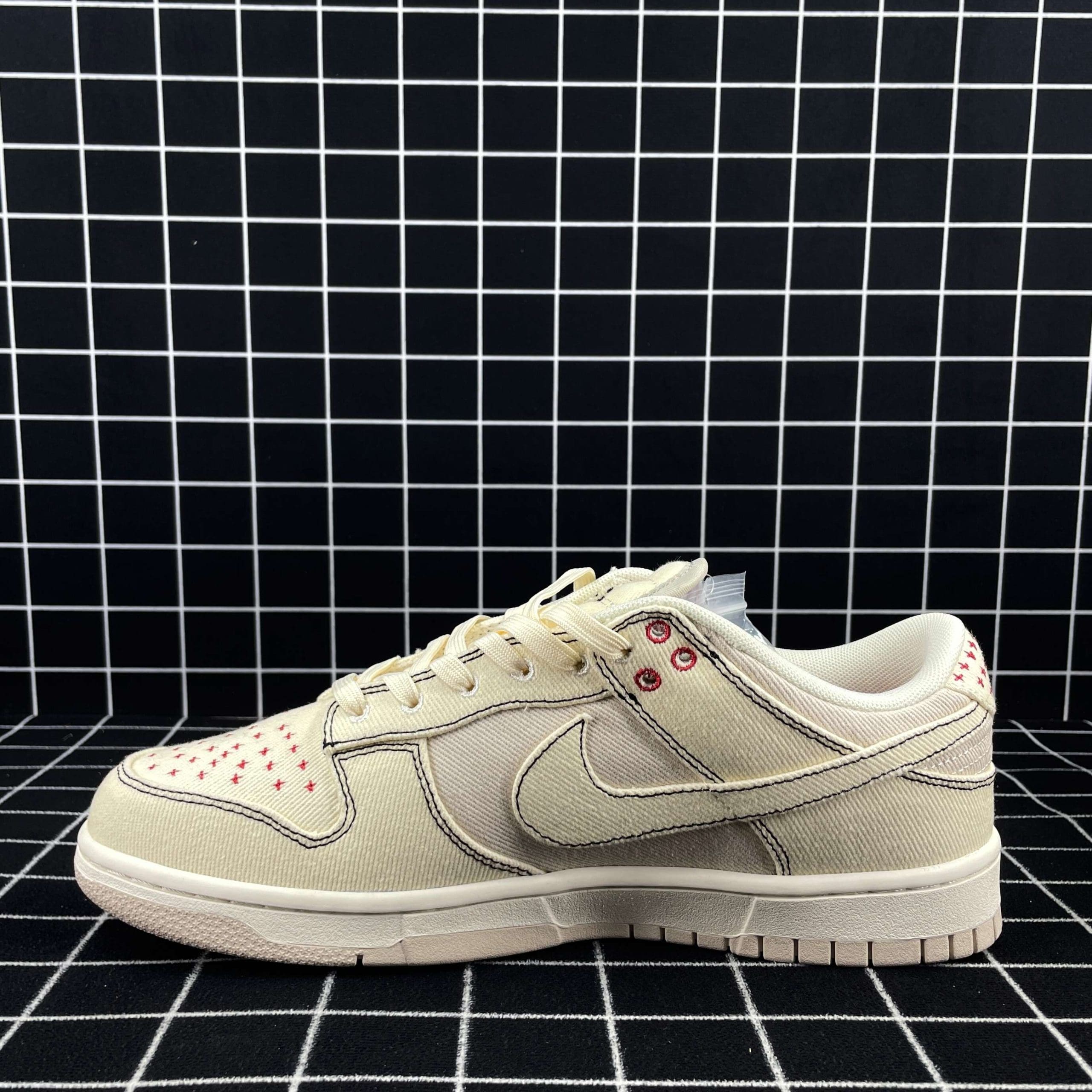 Nike Dunk Low Light Orewood Brown Sashiko Replica