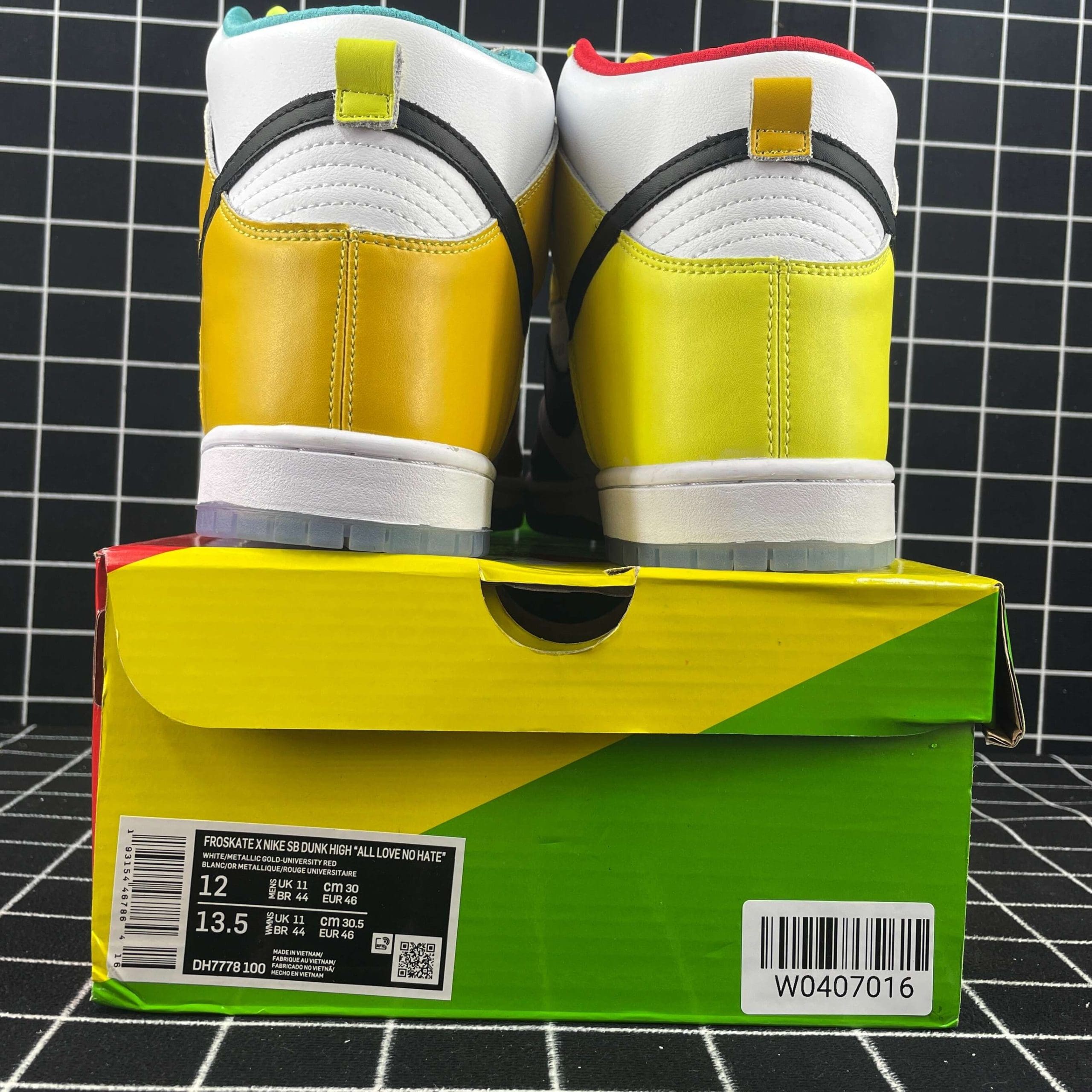 Nike SB Dunk High Pro froSkate All Love Replica