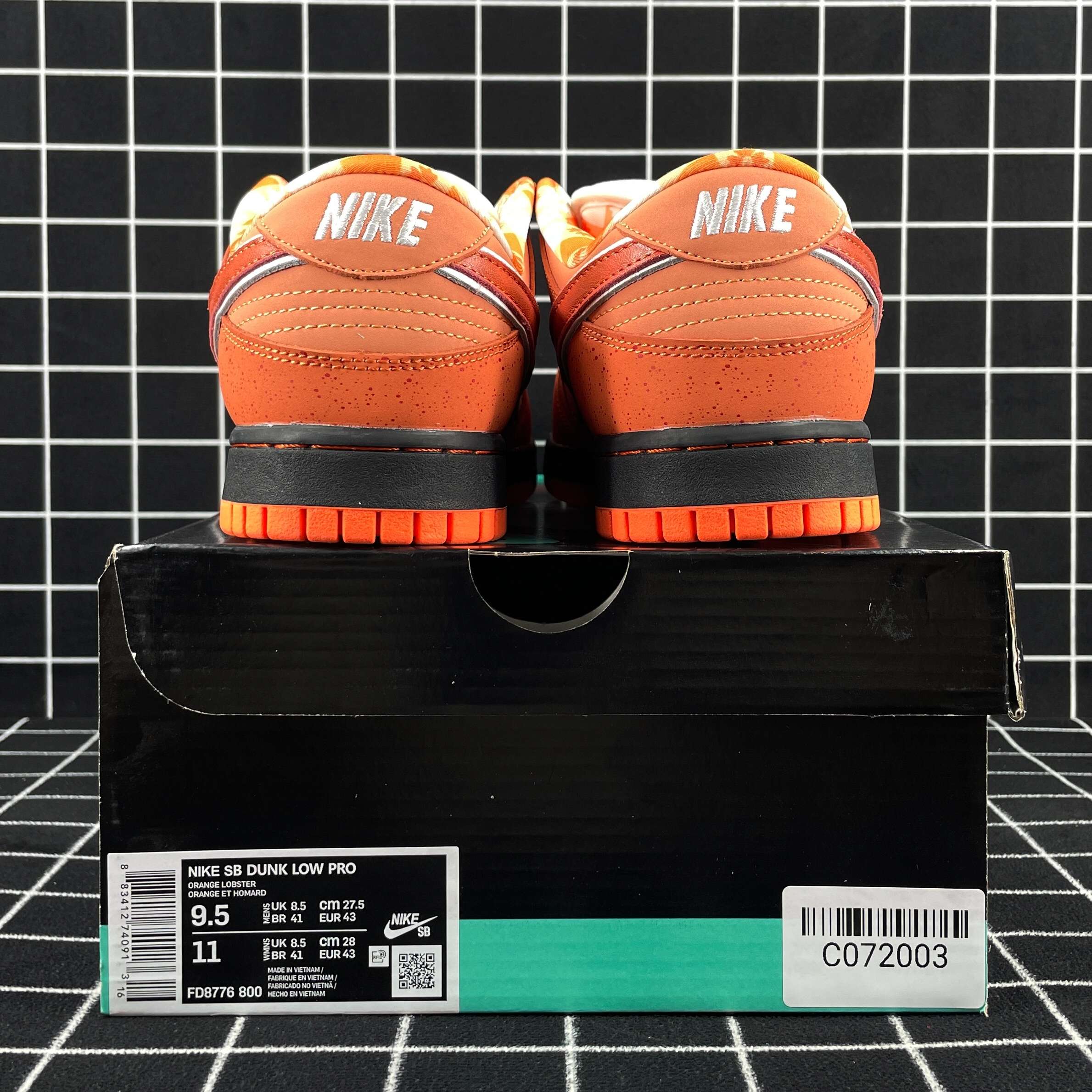 Nike SB Dunk Low Concepts Orange Lobster Replica