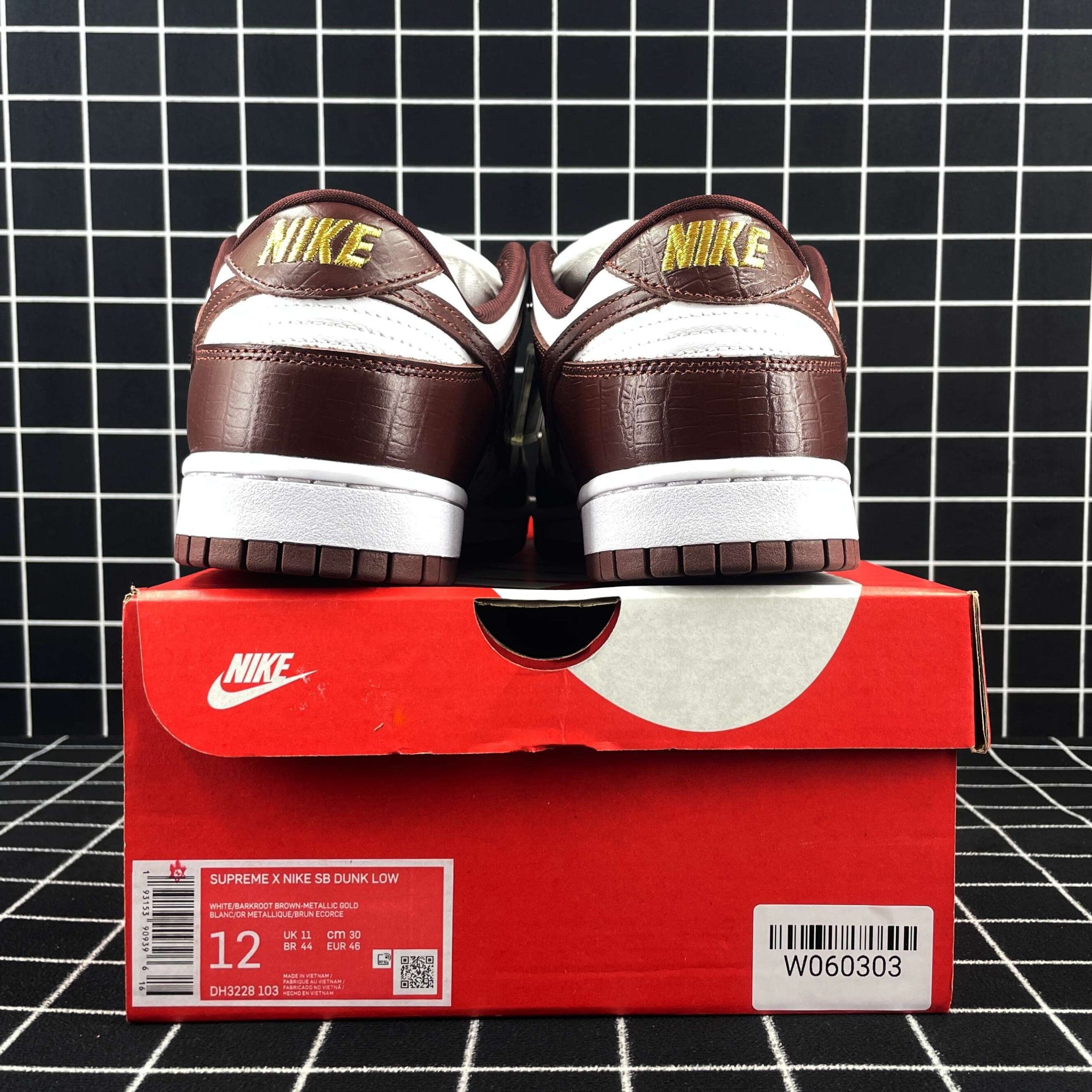 S*pre x dunk low og sb qs barkroot brown replica
