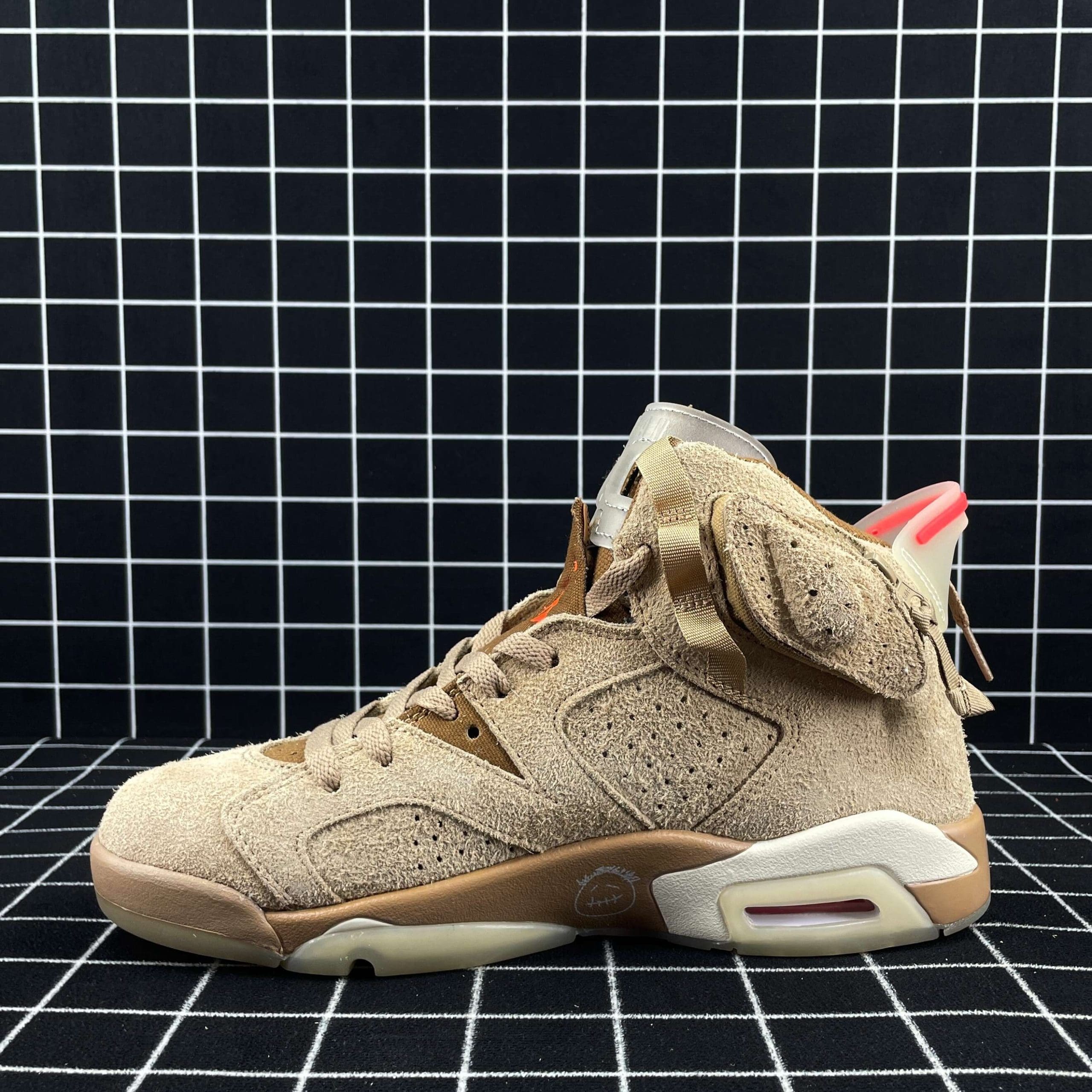 Travis Scott x Air Jordan 6 Retro British Khaki Replica