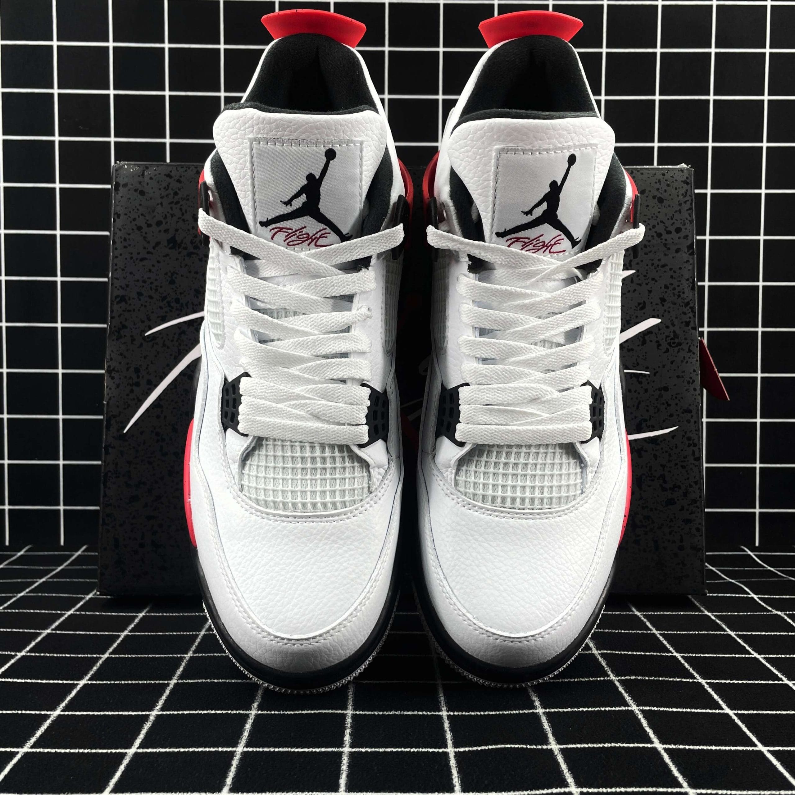 Jordan 4 Retro Red Cement Replica