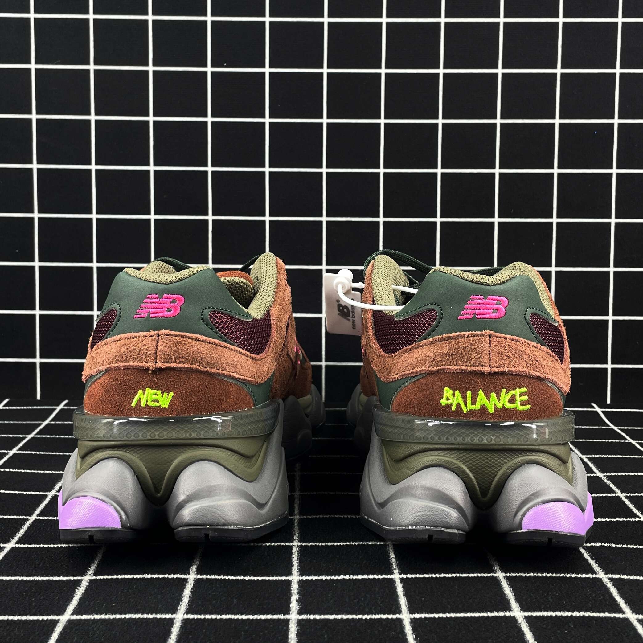 New Balance 9060 Burgundy Pink Replica