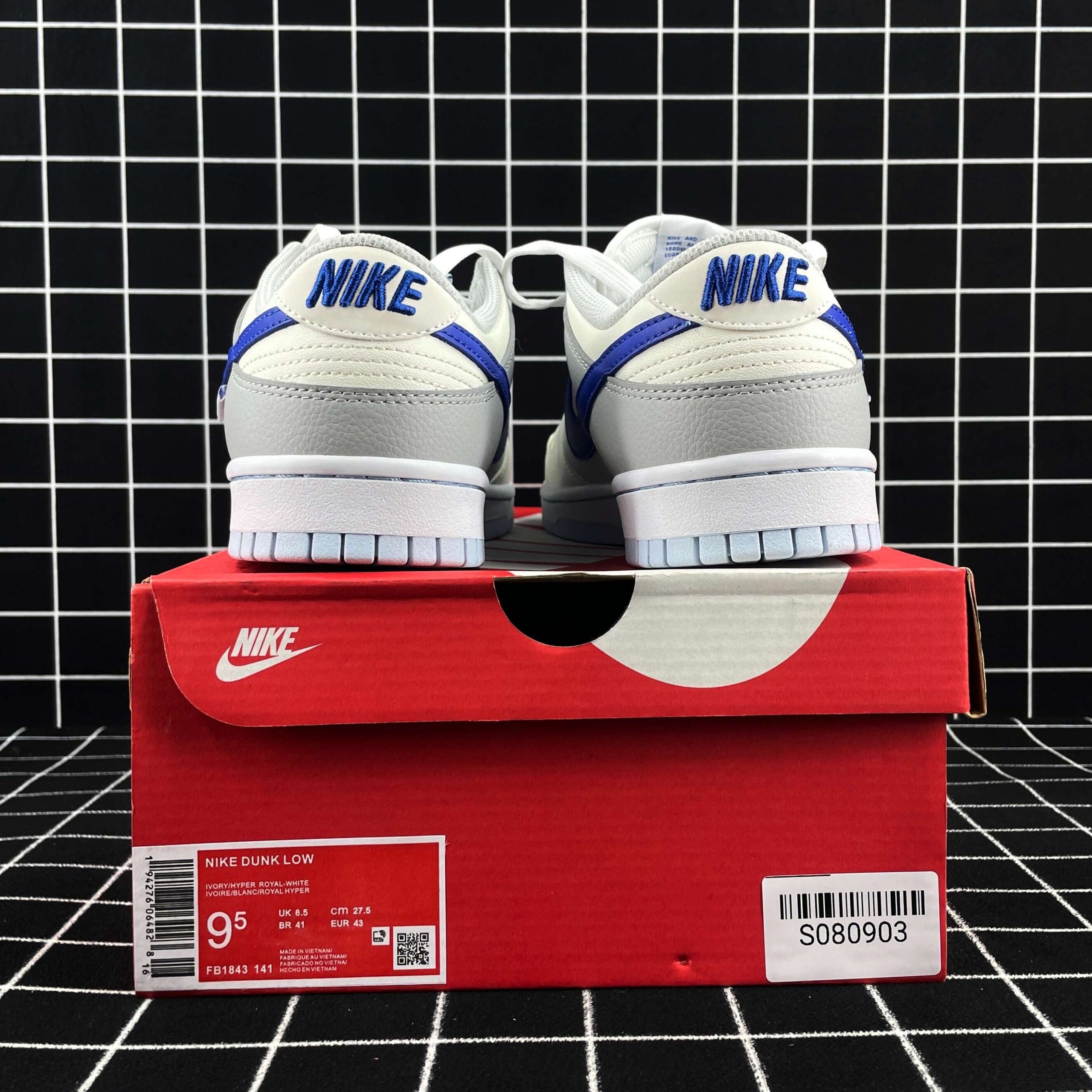 Nike Dunk Low Ivory Hyper Royal Replica