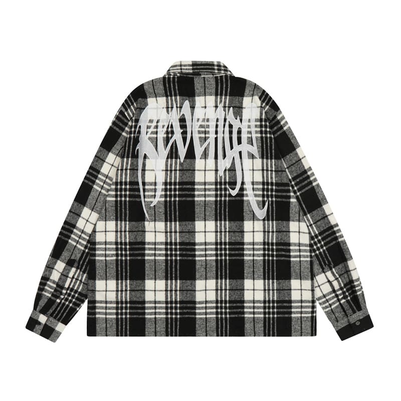 Revenge Plaid Pattern Sweater