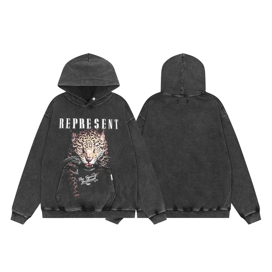 Represent Vintage Washed Doberman Pinscher Hoodie 2