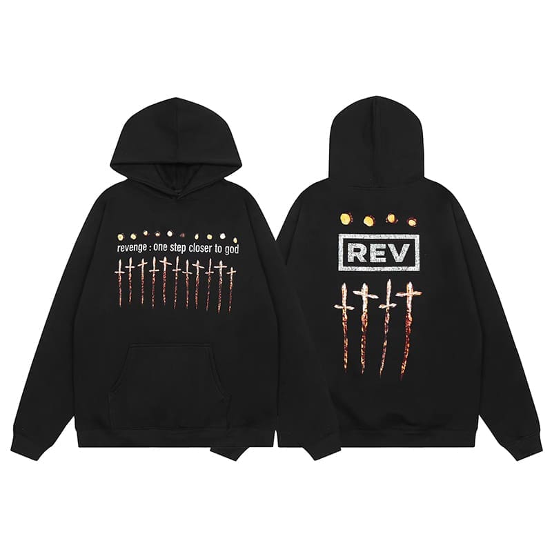 Revenge Keel Smoke Skull Hoodie