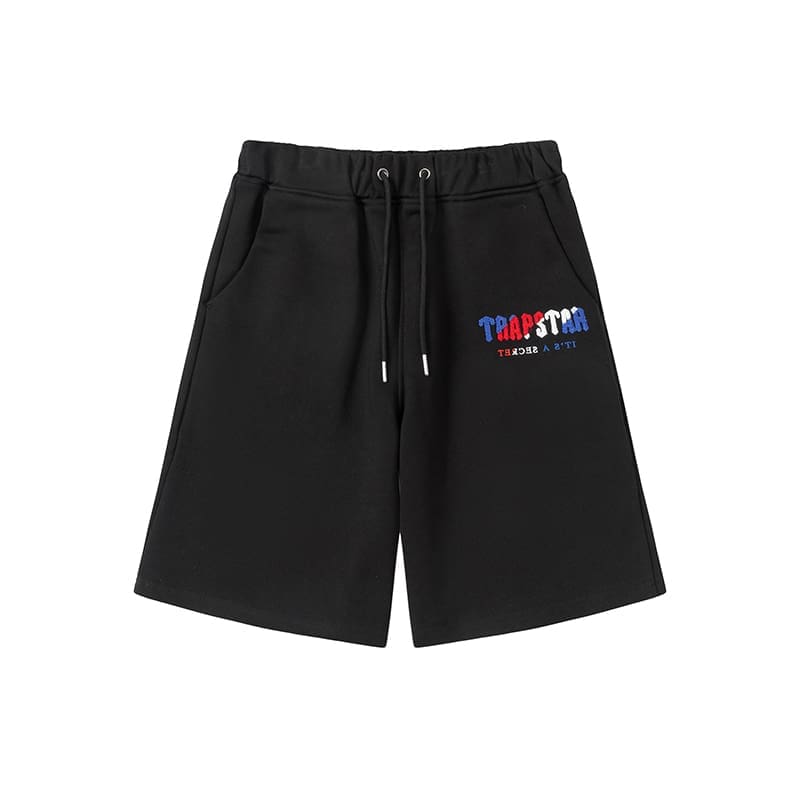 Trapstar Blue Red Towel Embroidery Tee & Shorts Set