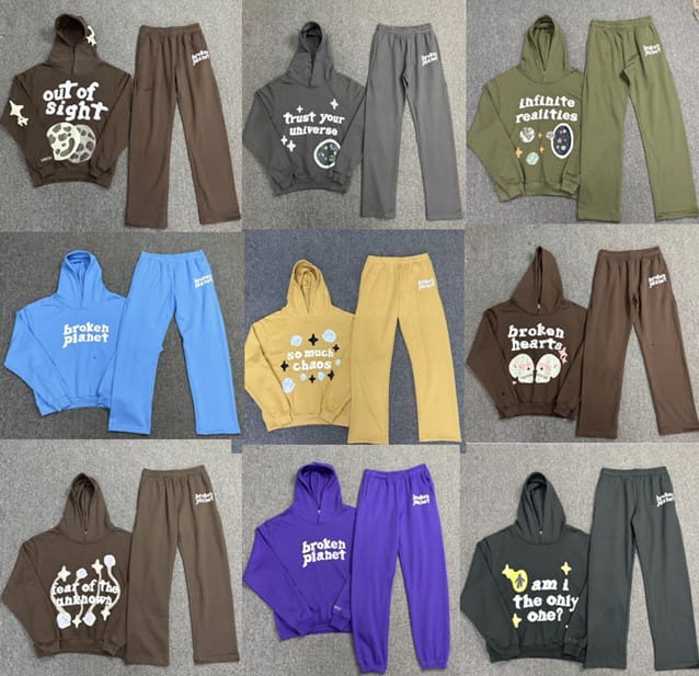 Broken Planet Puff Print Hoodie 1