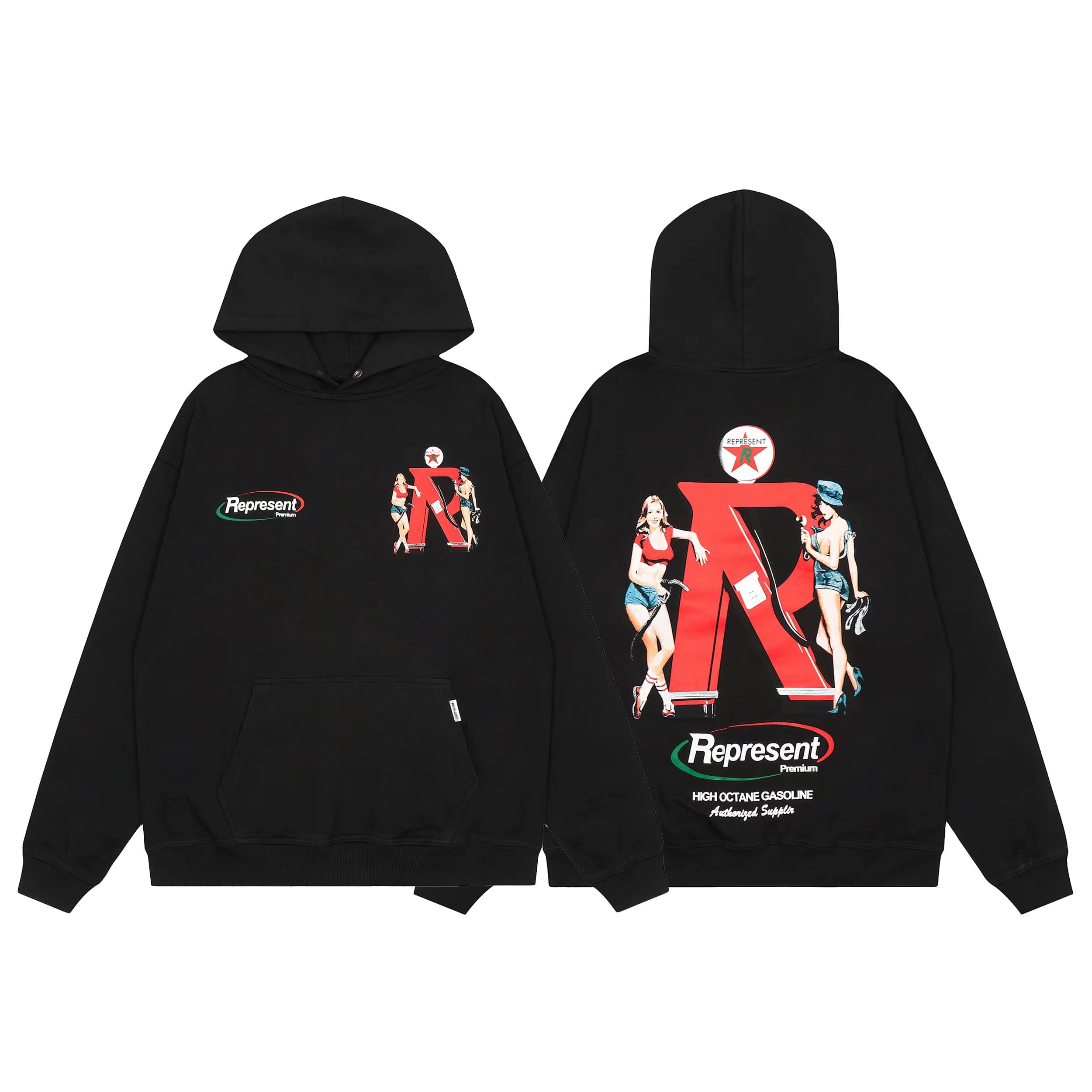 Represent Vintage Washed Doberman Pinscher Hoodie 2