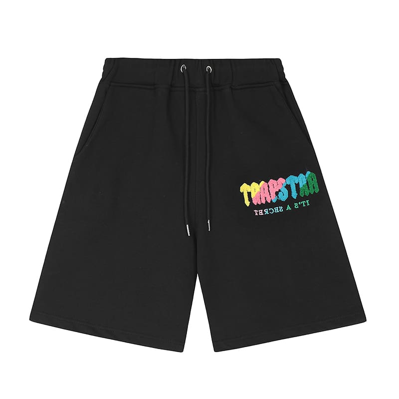 Trapstar Shooters Leopard Embroidered Shorts