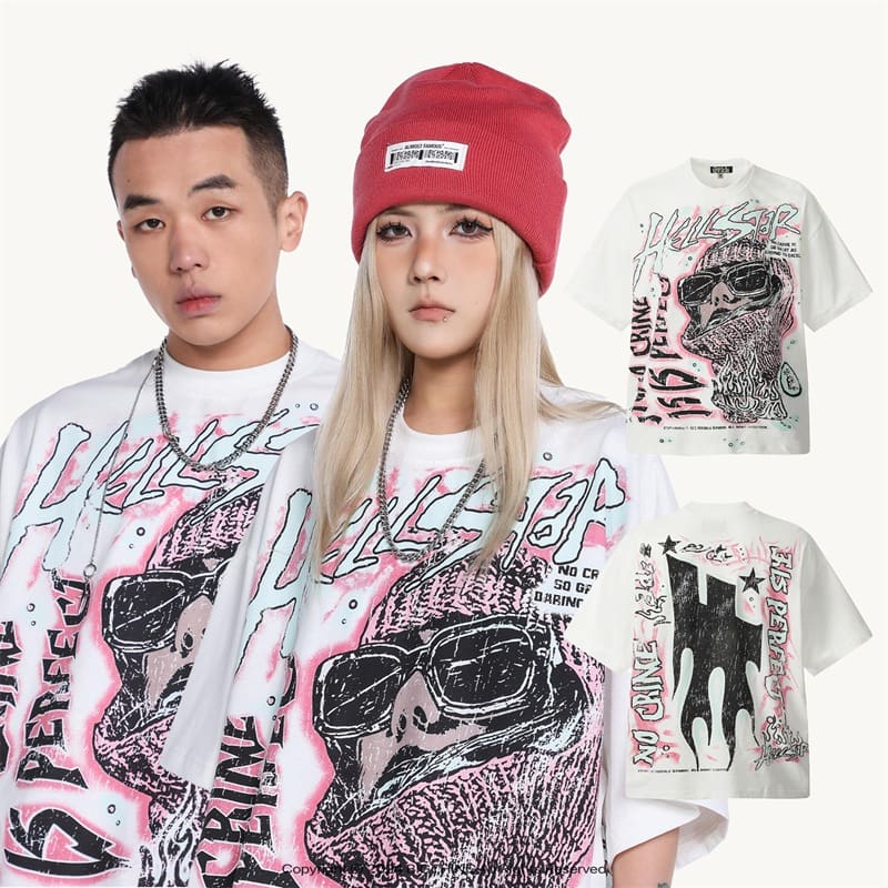 H*lst*r vintage full printed tee