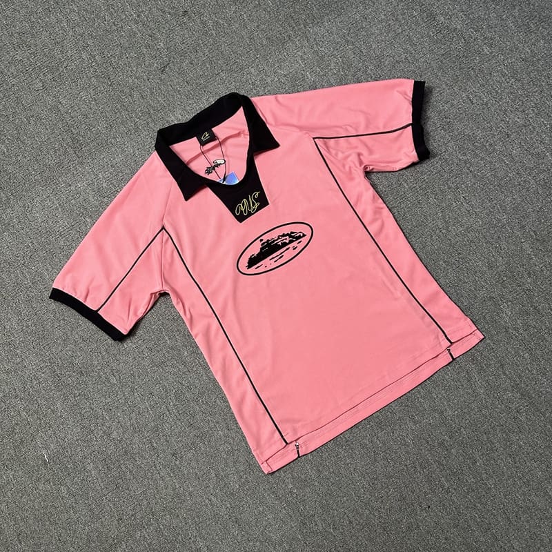 Corteiz Maychao Devil Island Flocked Soccer Tee