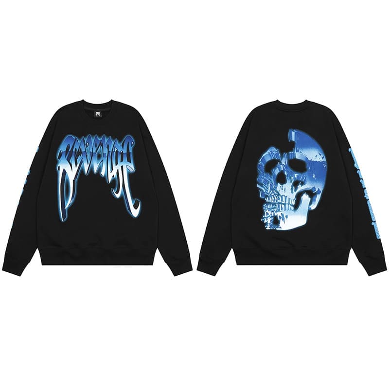 Revenge Metal Skull Sweater