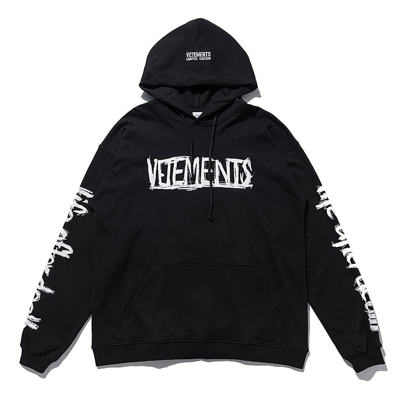 Vetements Express Letter Print Hoodie