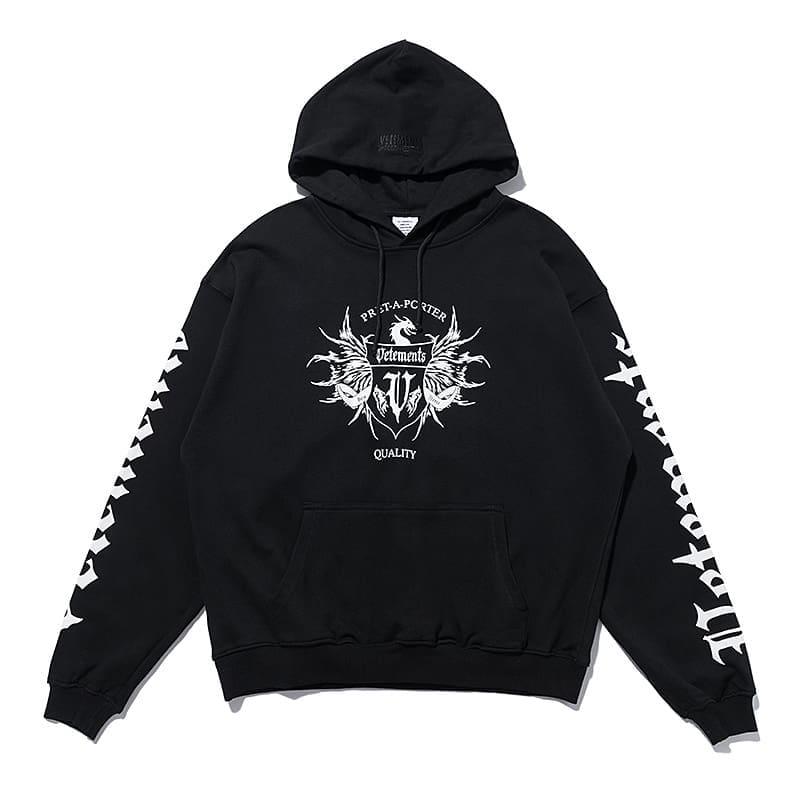 Vetements Express Letter Print Hoodie
