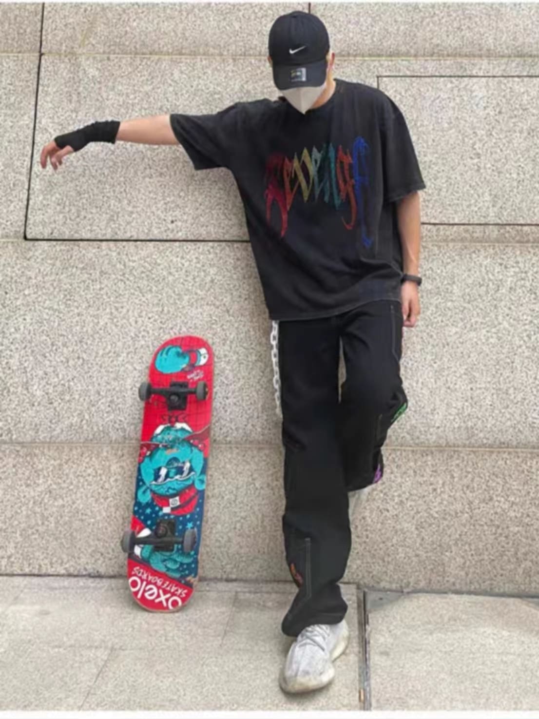 Revenge Rhinestone Palm Tee