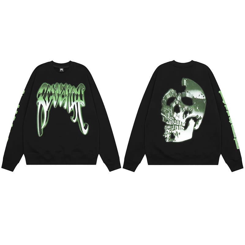 Revenge Metal Skull Sweater