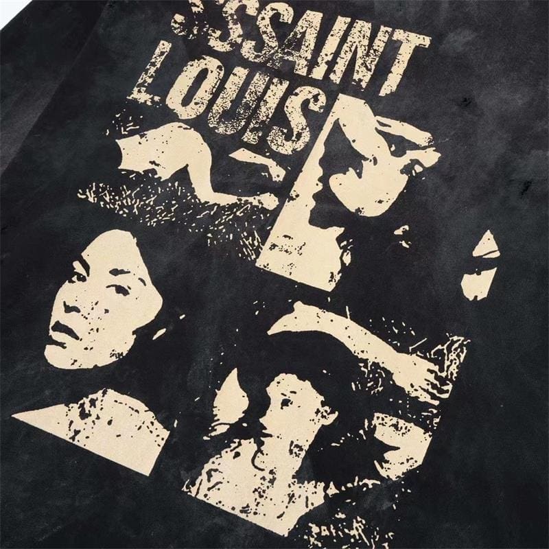 sssaint L**is portrait love long sleeve tee