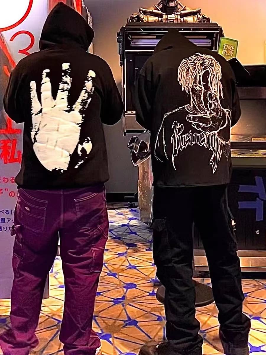 Revenge Keel Smoke Skull Hoodie