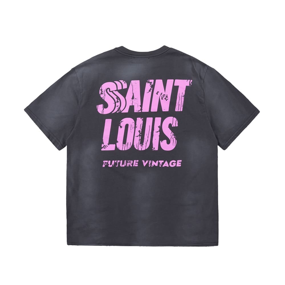 sssaint L**is hand-made dirty splash ink tee