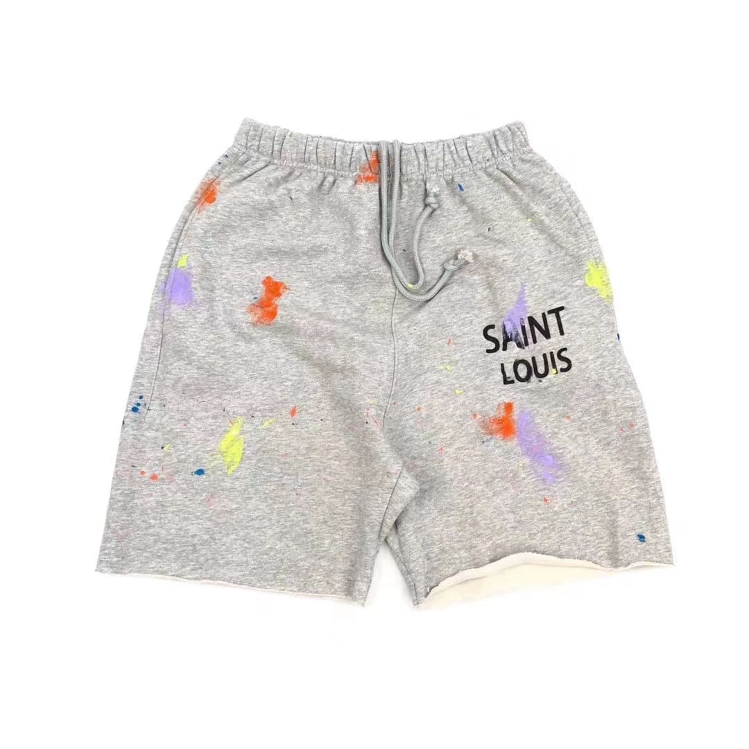 sssaint L**is paint-splashing shorts