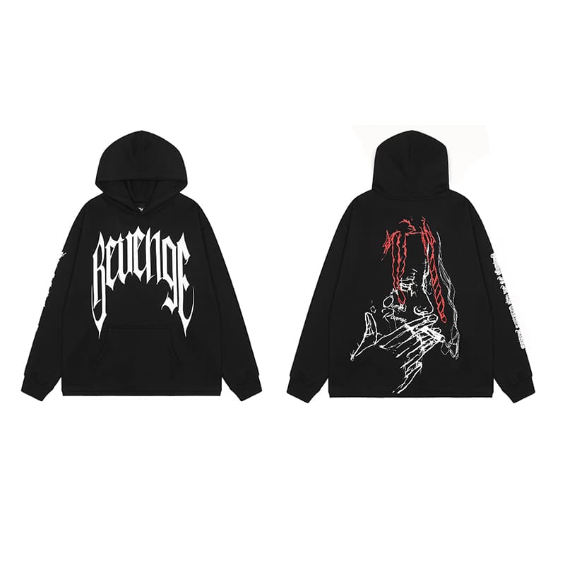 Revenge Keel Smoke Skull Hoodie