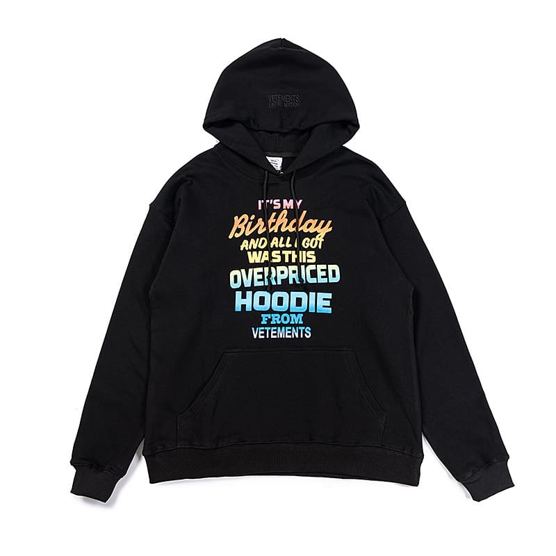 Vetements Express Letter Print Hoodie
