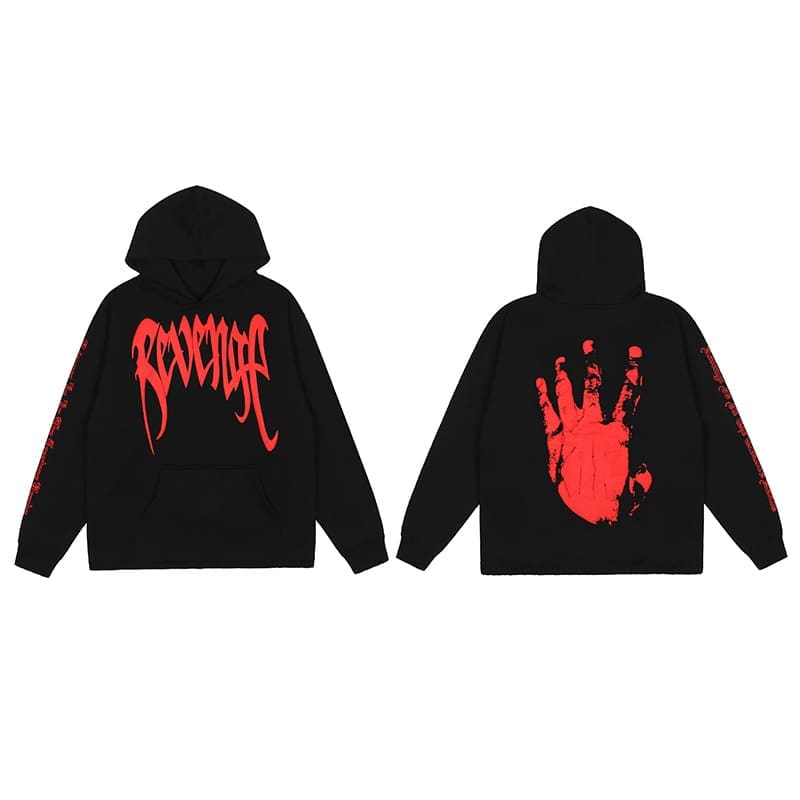 Revenge Keel Smoke Skull Hoodie