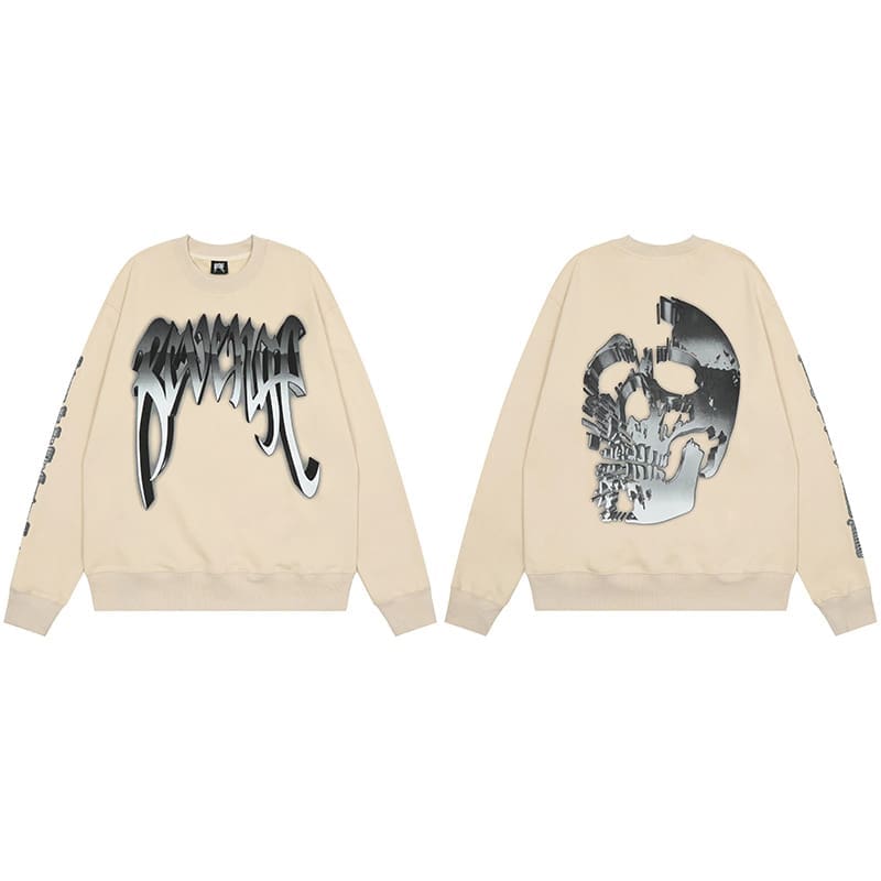 Revenge Metal Skull Sweater